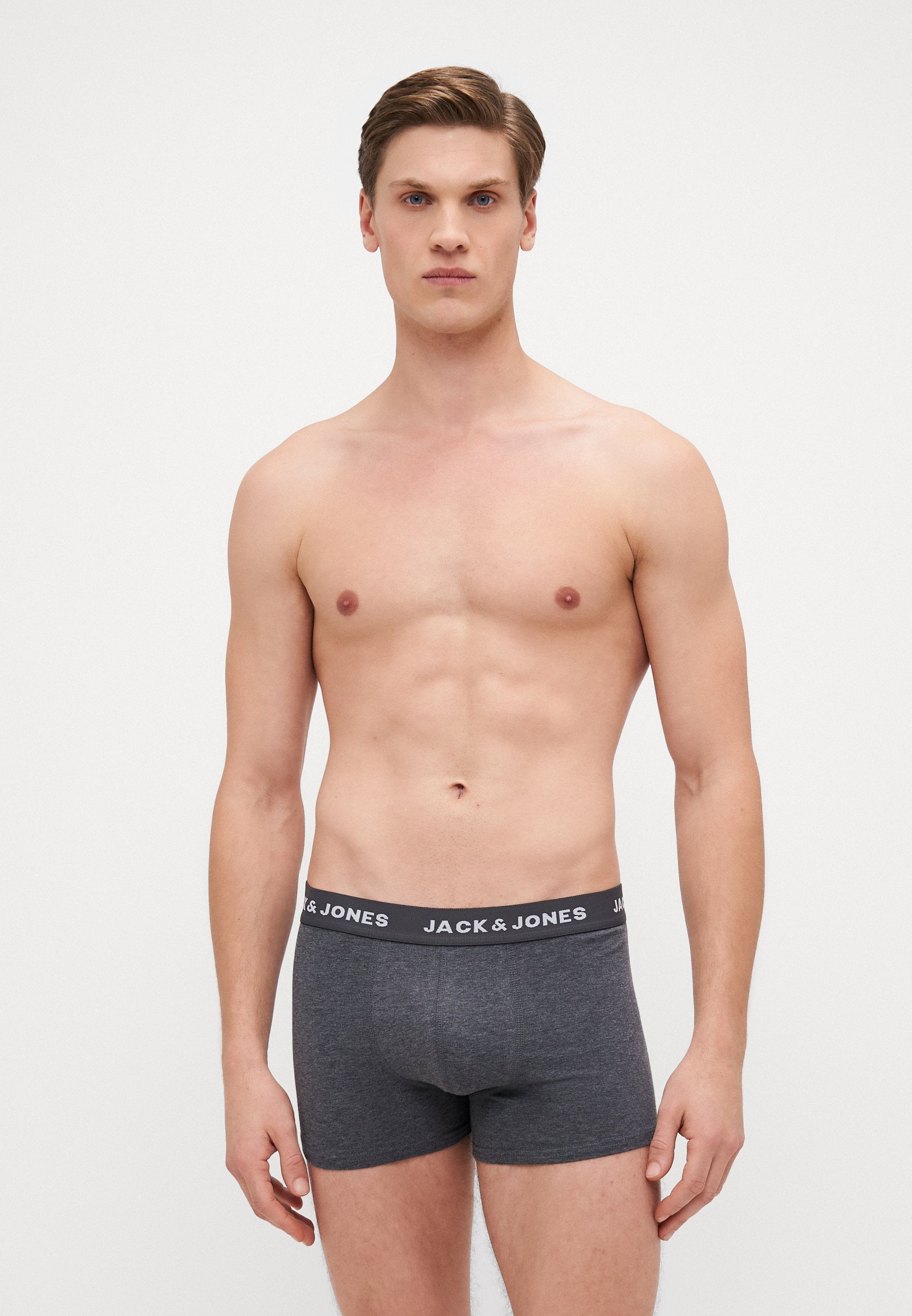 JACSOLID TRUNKS 12 PACK - Trunks - navy/black/dark grey melange