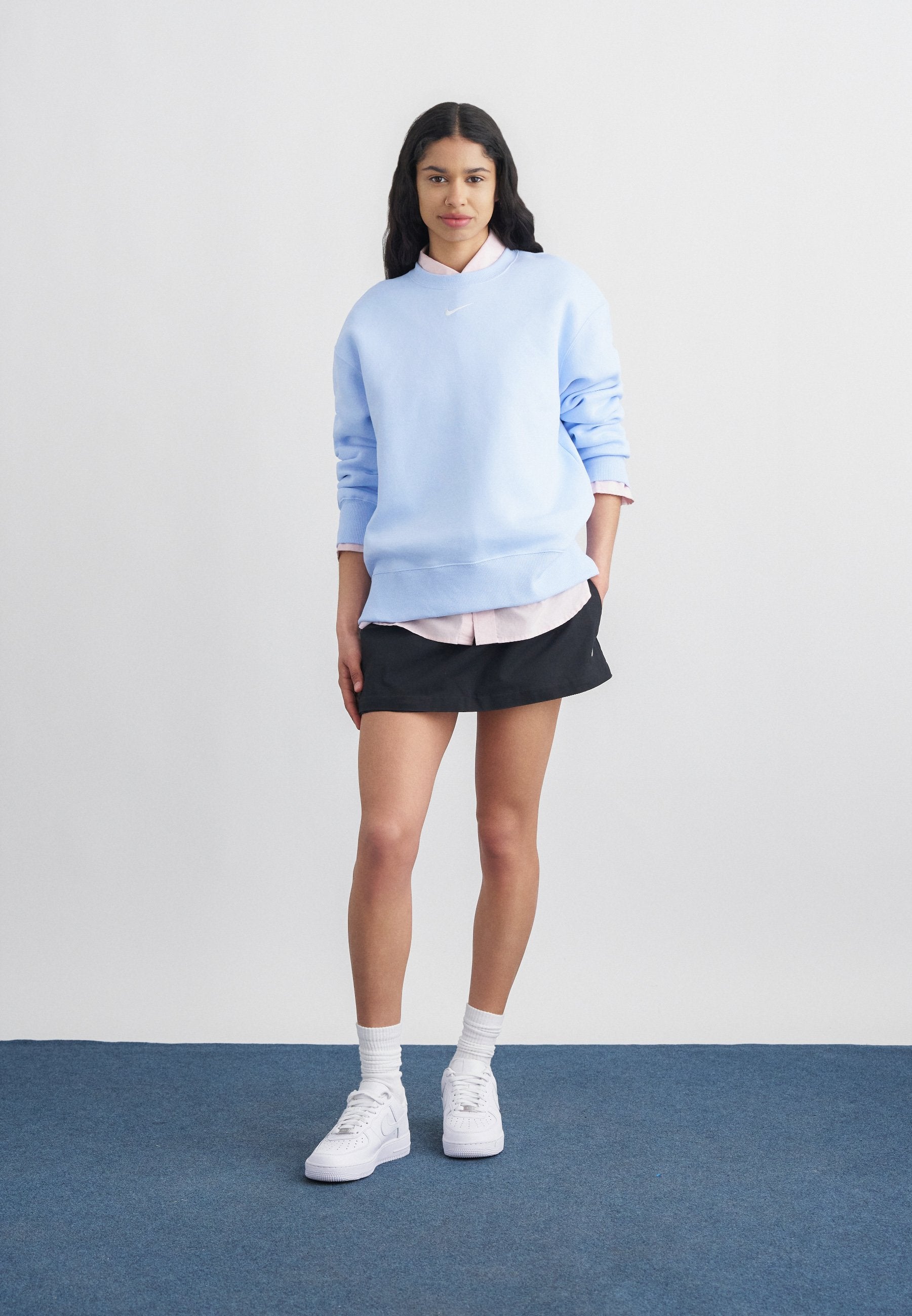 LONG CREW - Sweatshirt - hydrogen blue/sail