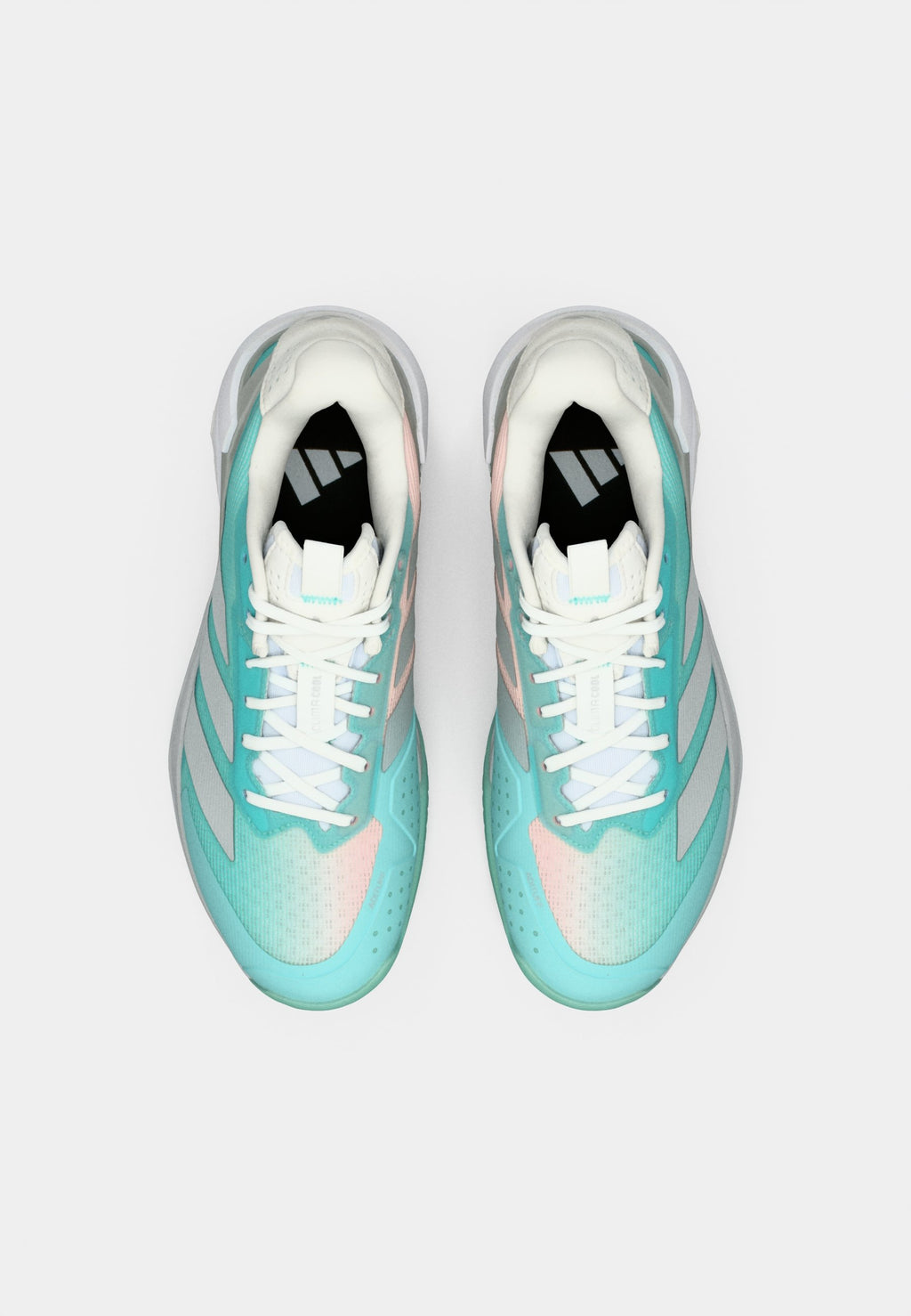 ADIZERO UBERSONIC 5 - Multicourt tennis shoes - flash aqua/silver-coloured metallic/blush pink