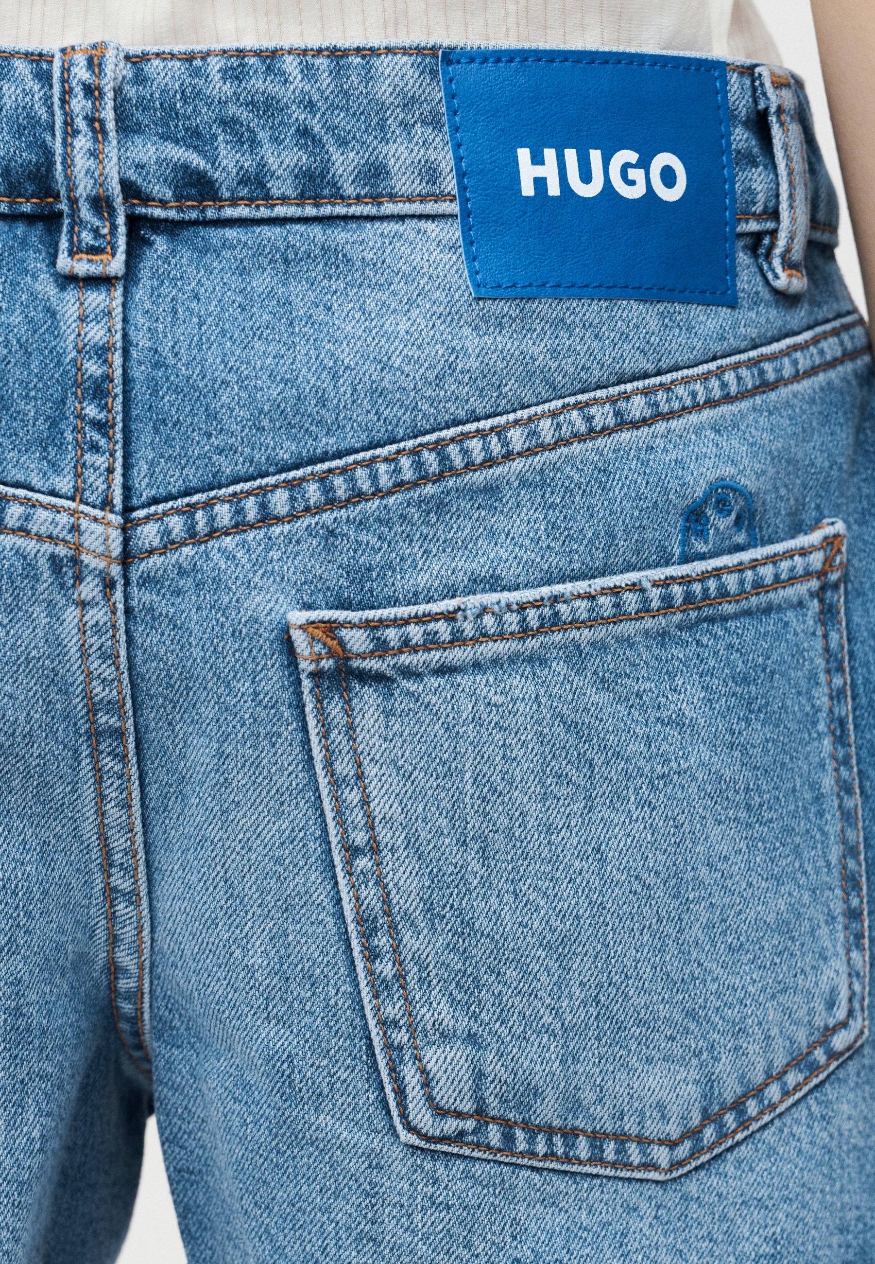 GALIMON - Denim shorts - bright blue