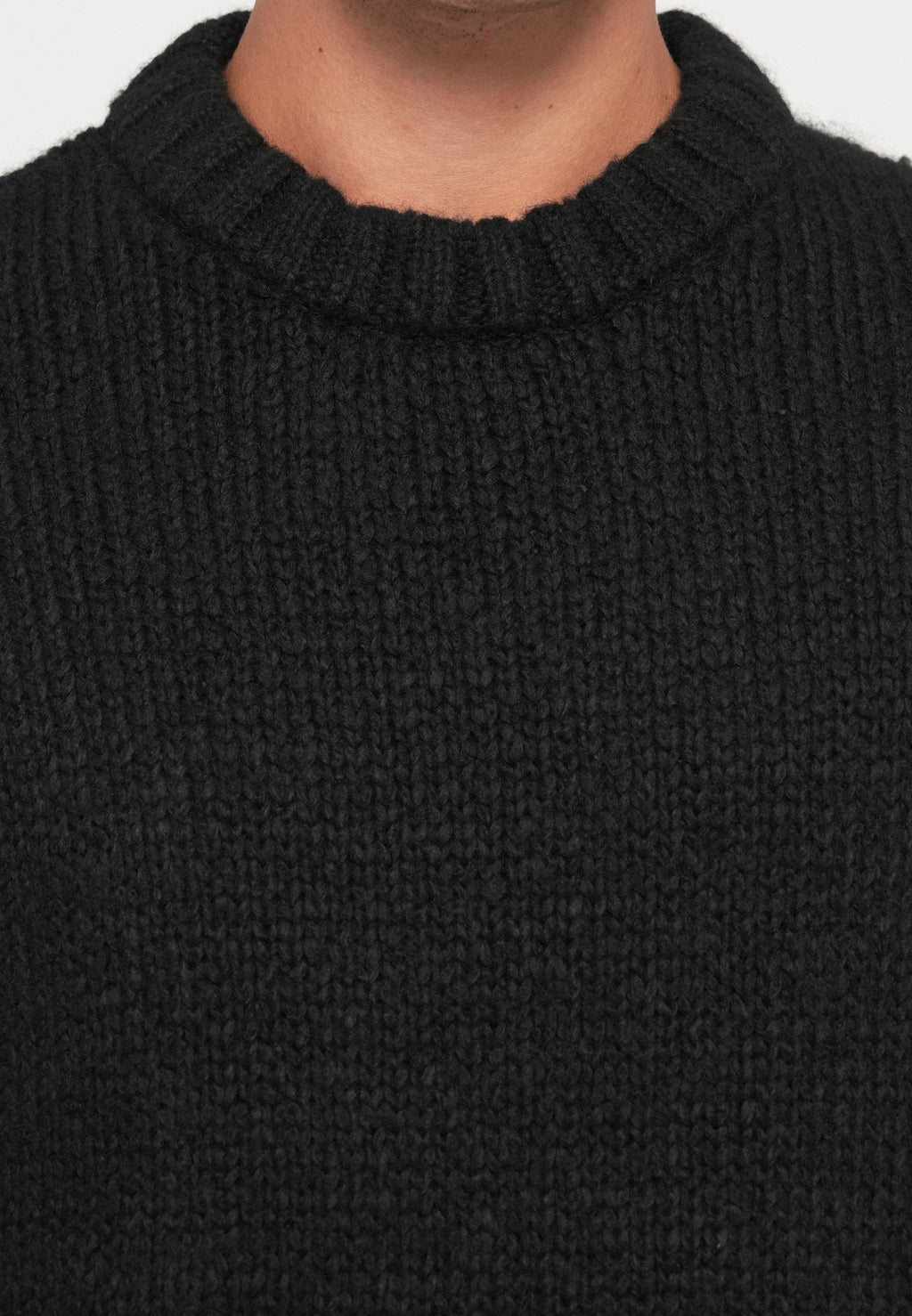 Knitted Knitted - Jumper - black