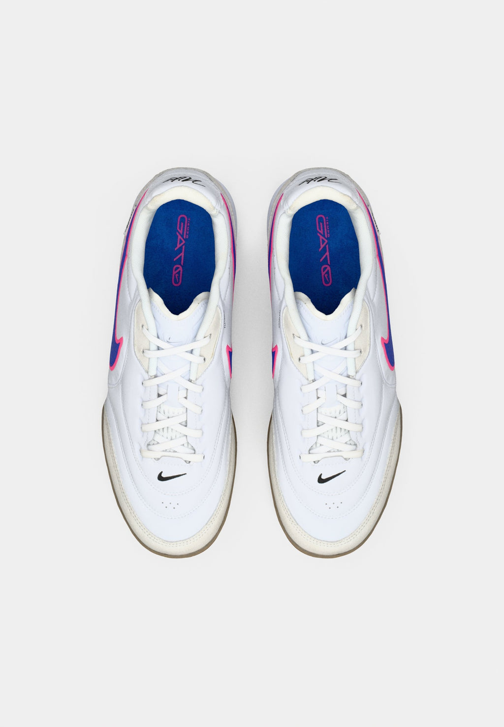 TIEMPO STREETGATO IC UNISEX - Indoor football boots - white/racer blue/pink blast