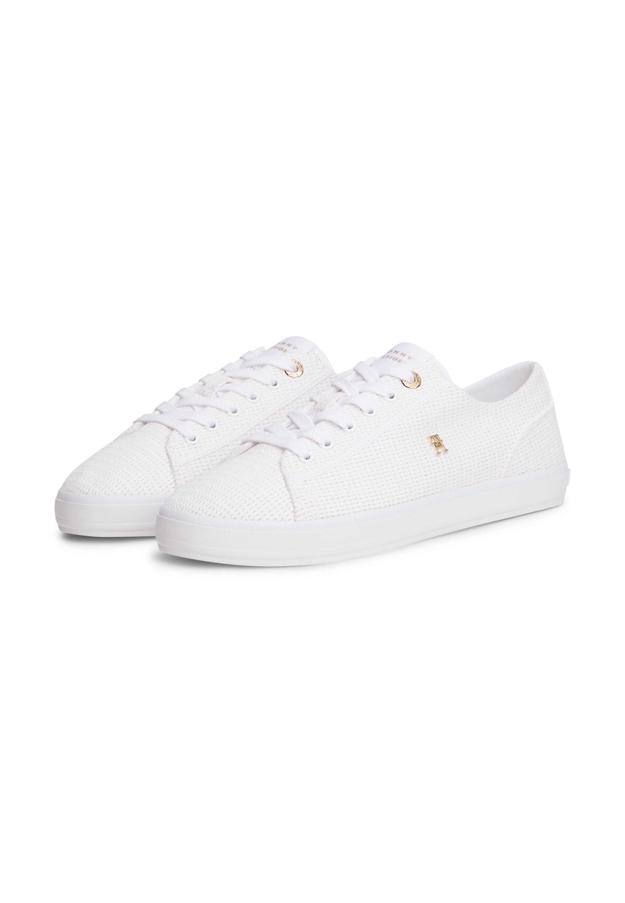 TH MONOGRAM TEXTURED TRAINERS - Trainers - white