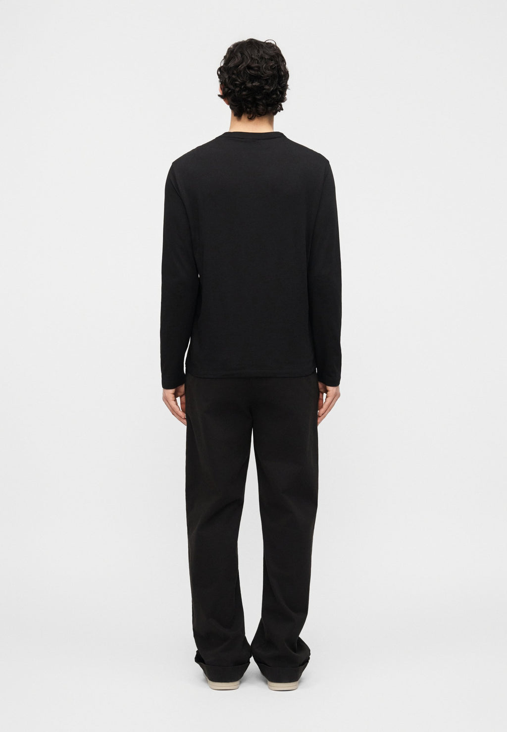 LONGSLEEVE SHIRT SLIM FIT - Long sleeved top - black