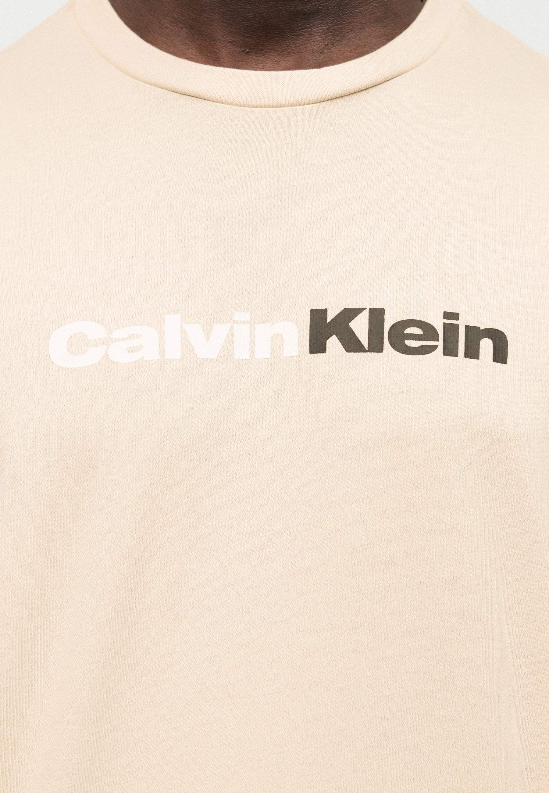 VENTE EN GROS UNISEXE - T-shirt imprimé - couleur avoine