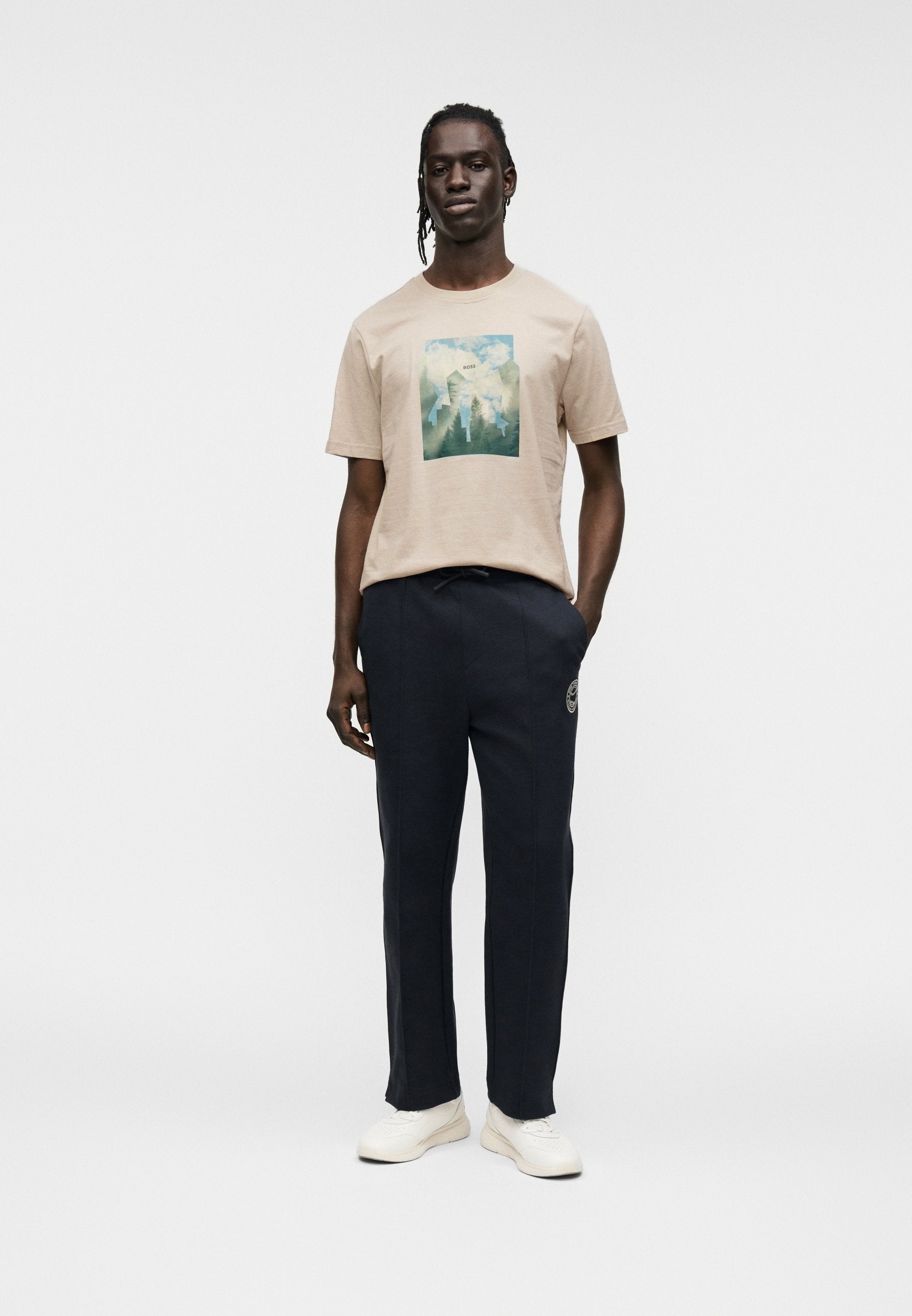 COVER - Print T-shirt - beige
