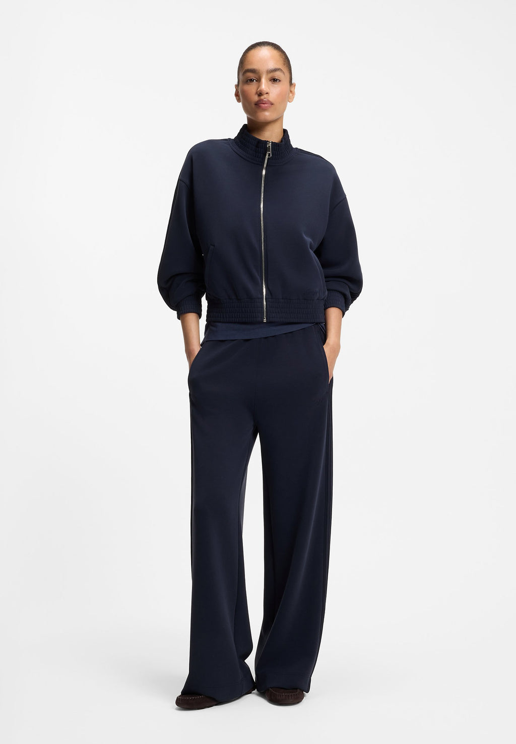 C_ECURTIS - Zip-up sweatshirt - dark blue