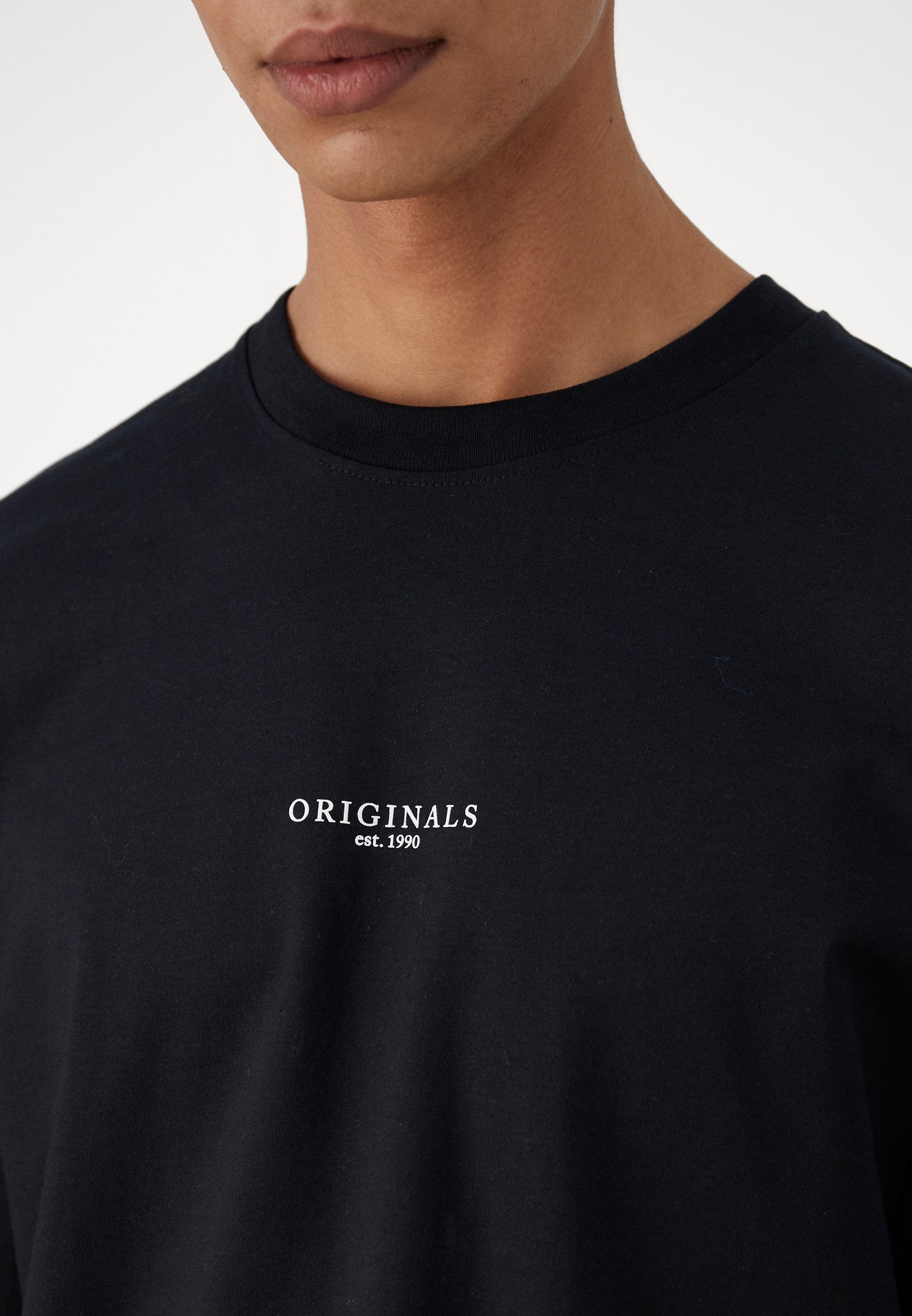 JORSANTORINI TEE CREW NECK - Basic T-shirt - black