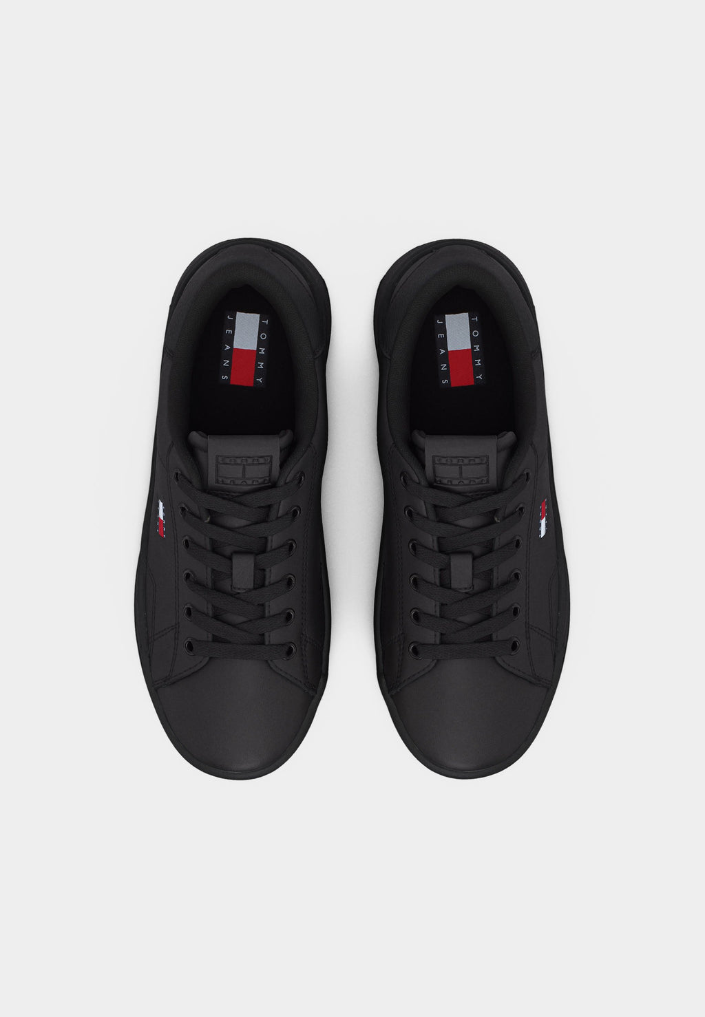 PLATFORM LOGO SNEAKER - Trainers - black