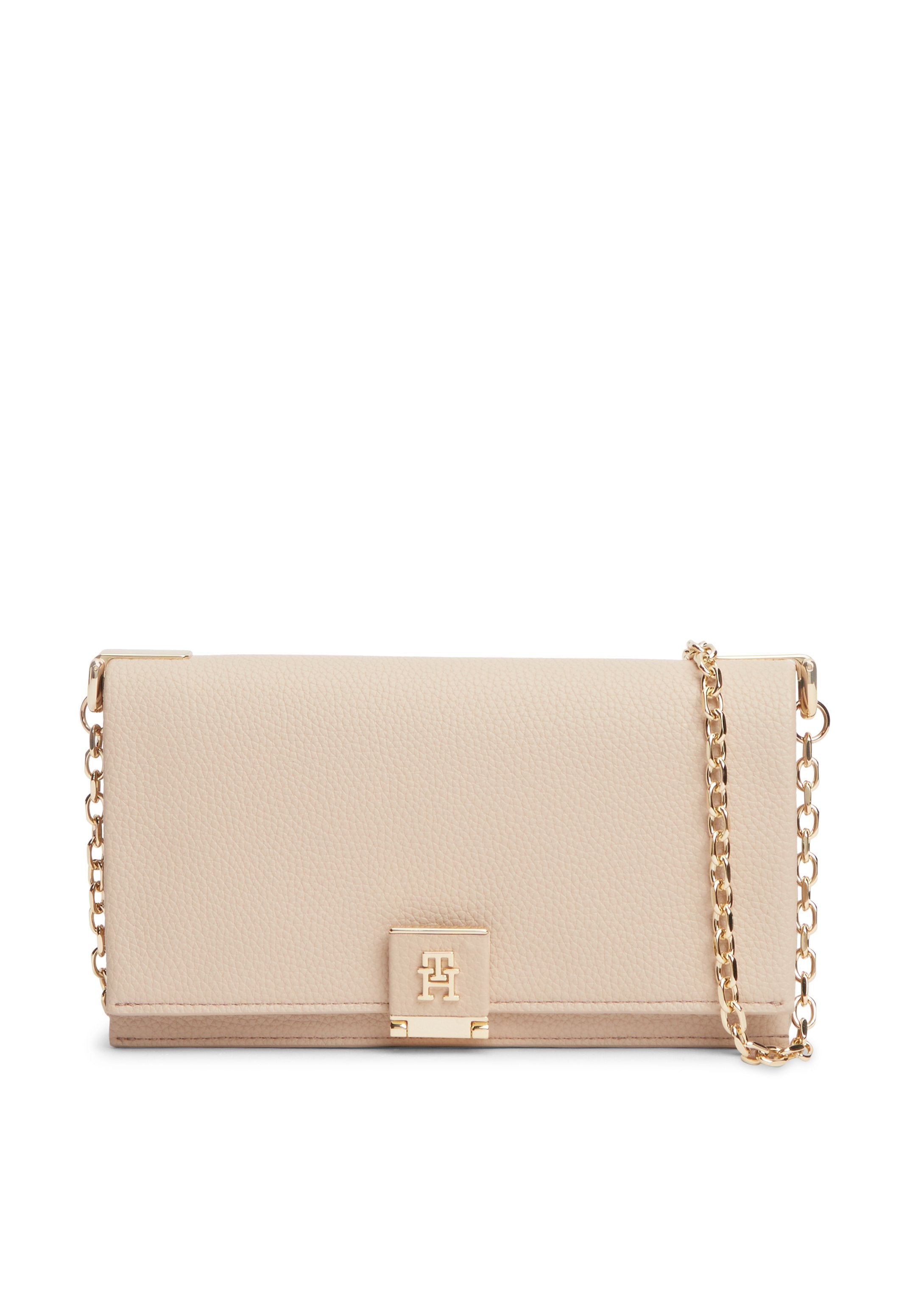 TH MONOGRAM CHAIN STRAP CROSSBODY BAG - Cross body bag - misty blush