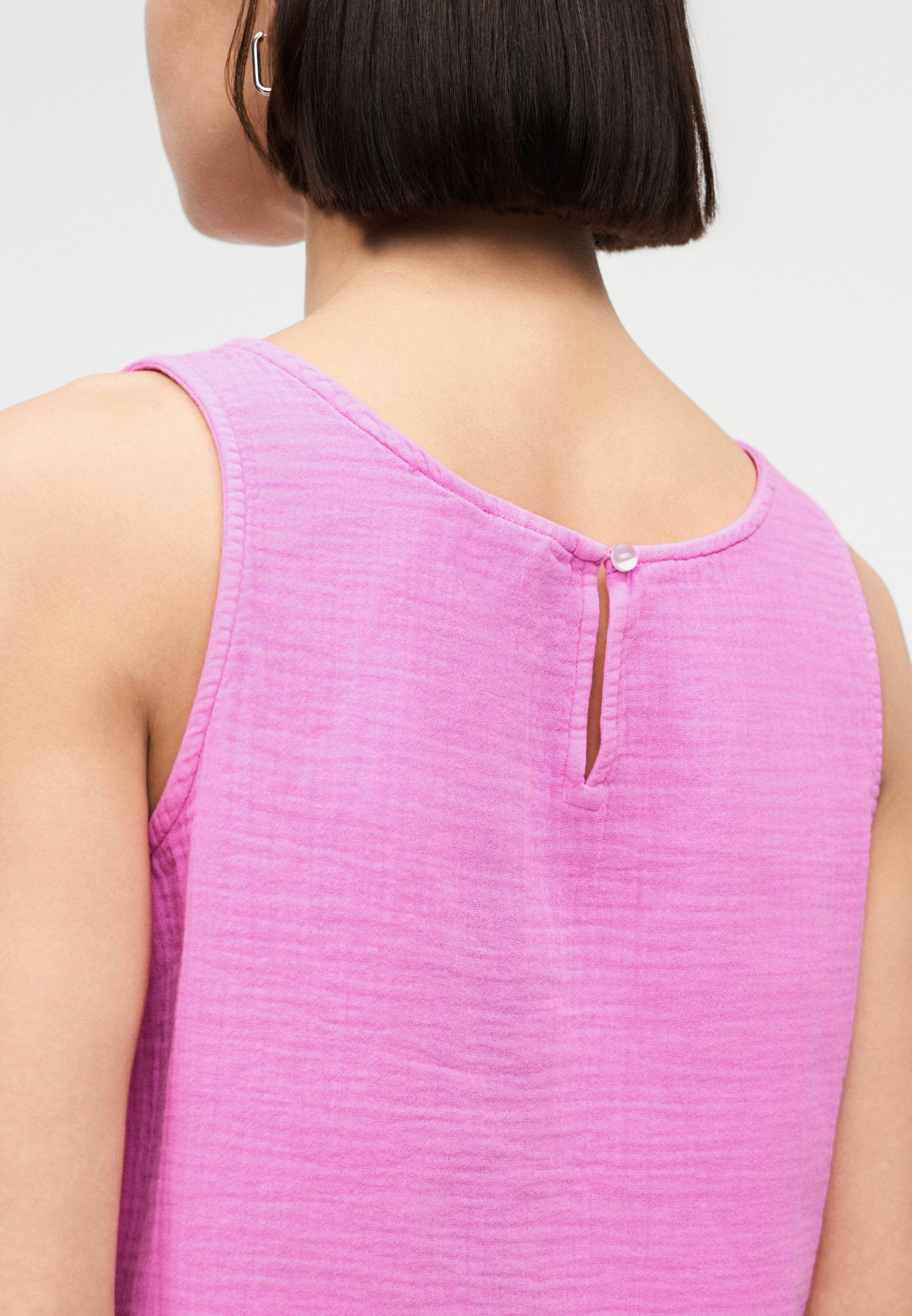 RACER SHELL GAUZE - Blouse - neon pink glow