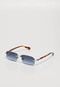 UNISEX - Sunglasses - silver/havana-blue