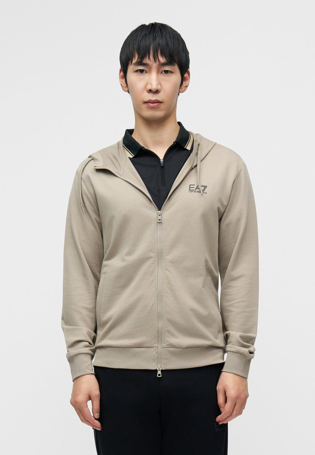 TRAIN CORE UNISEX - Zip-up sweatshirt - roasted cashew