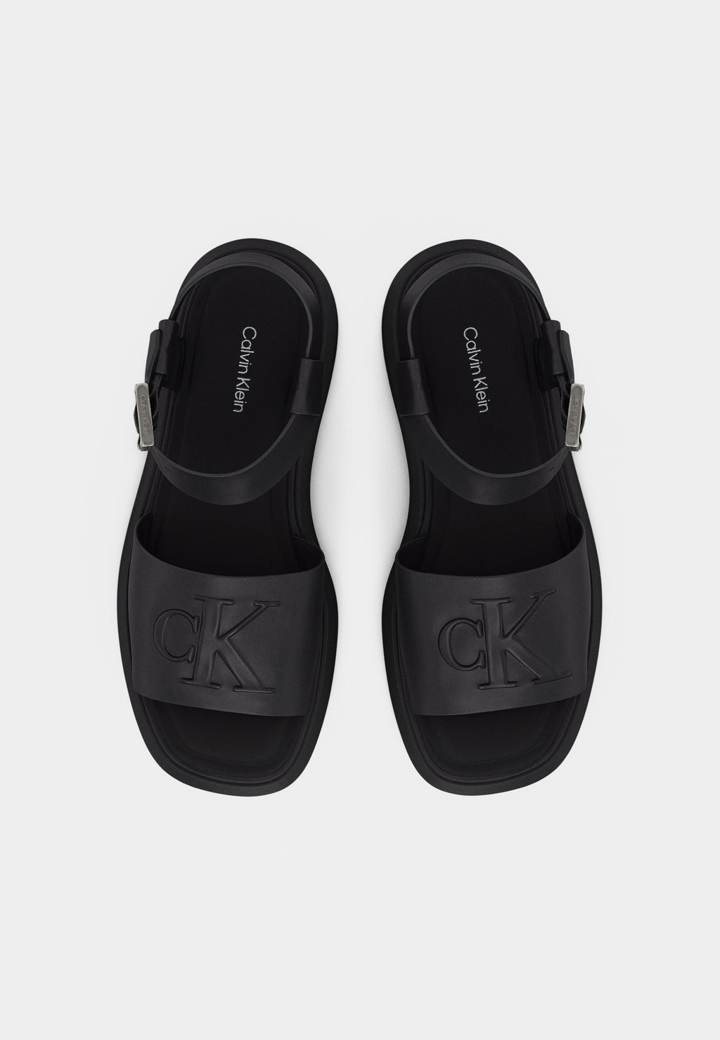 Platform sandals - triple black