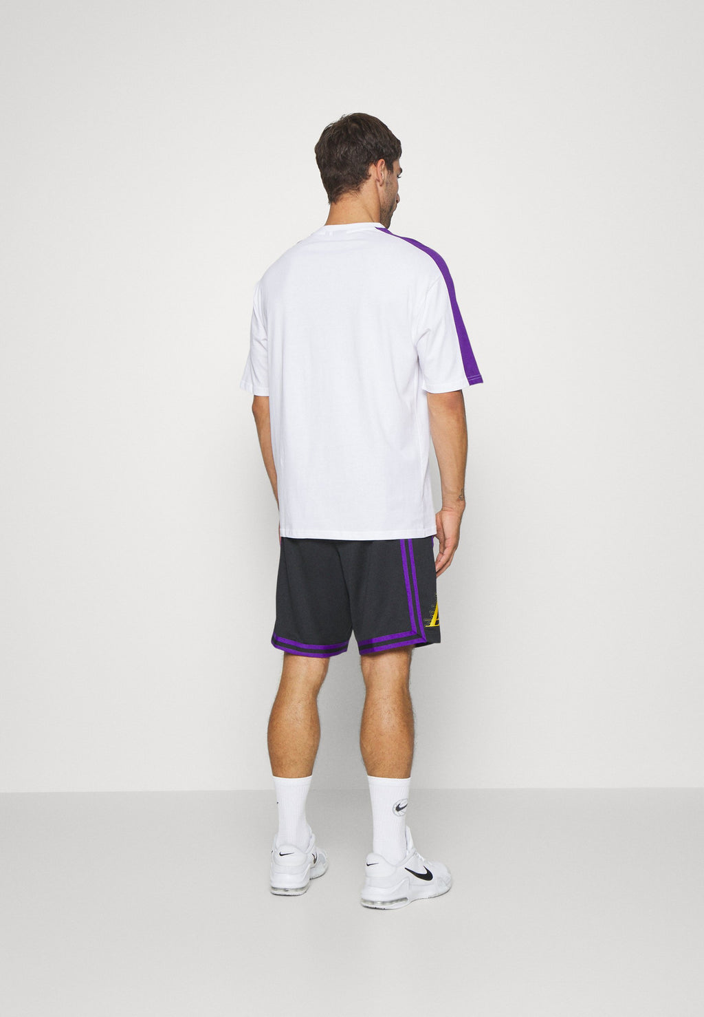 NBA LOS ANGELES LAKERS CITY EDITION SHORT - Sports shorts - black/amarillo