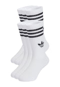 3S CREW S 6P K UNISEX - Çorap - beyaz siyah