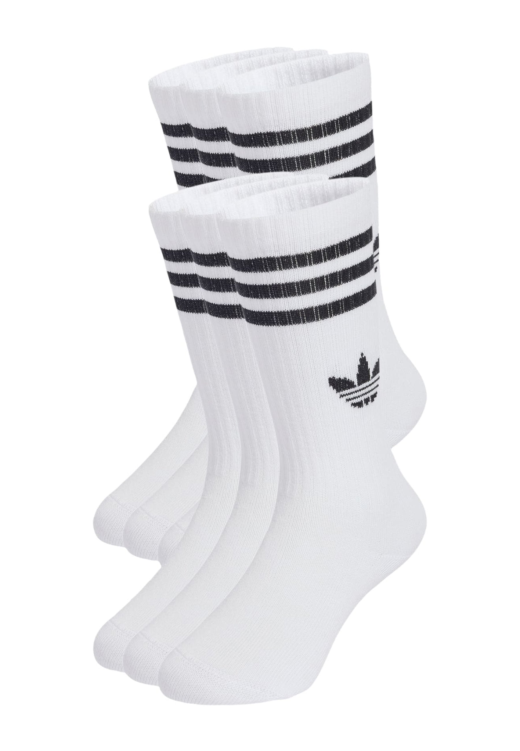 3S CREW S 6P K UNISEX - Çorap - beyaz siyah