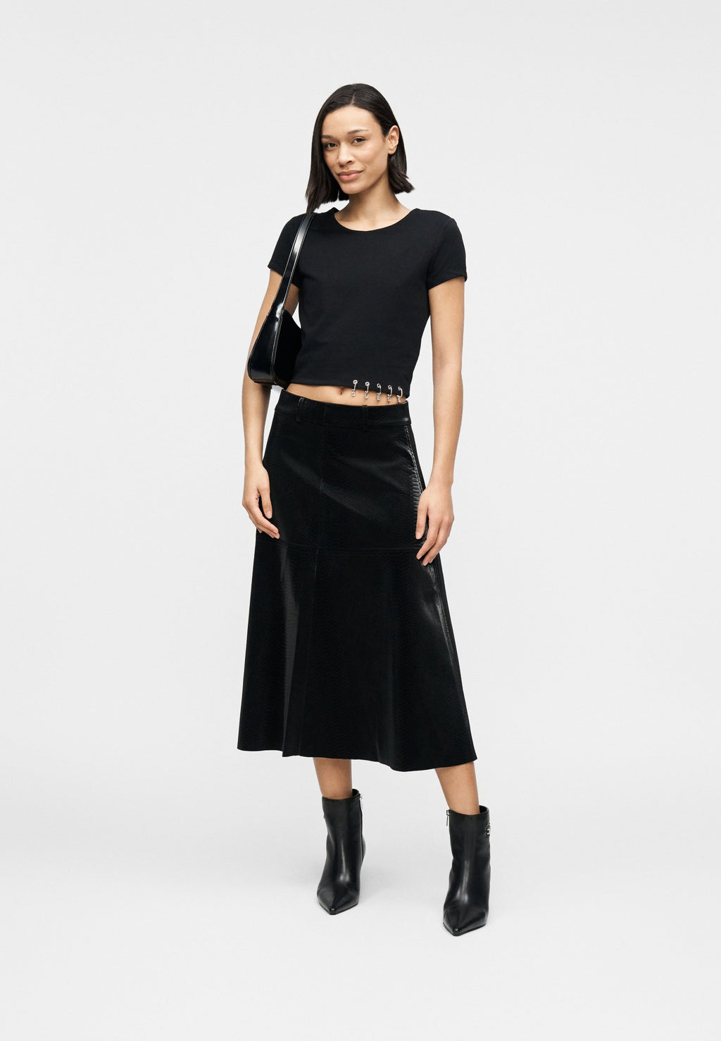 ELISABETTE - Print T-shirt - jet black