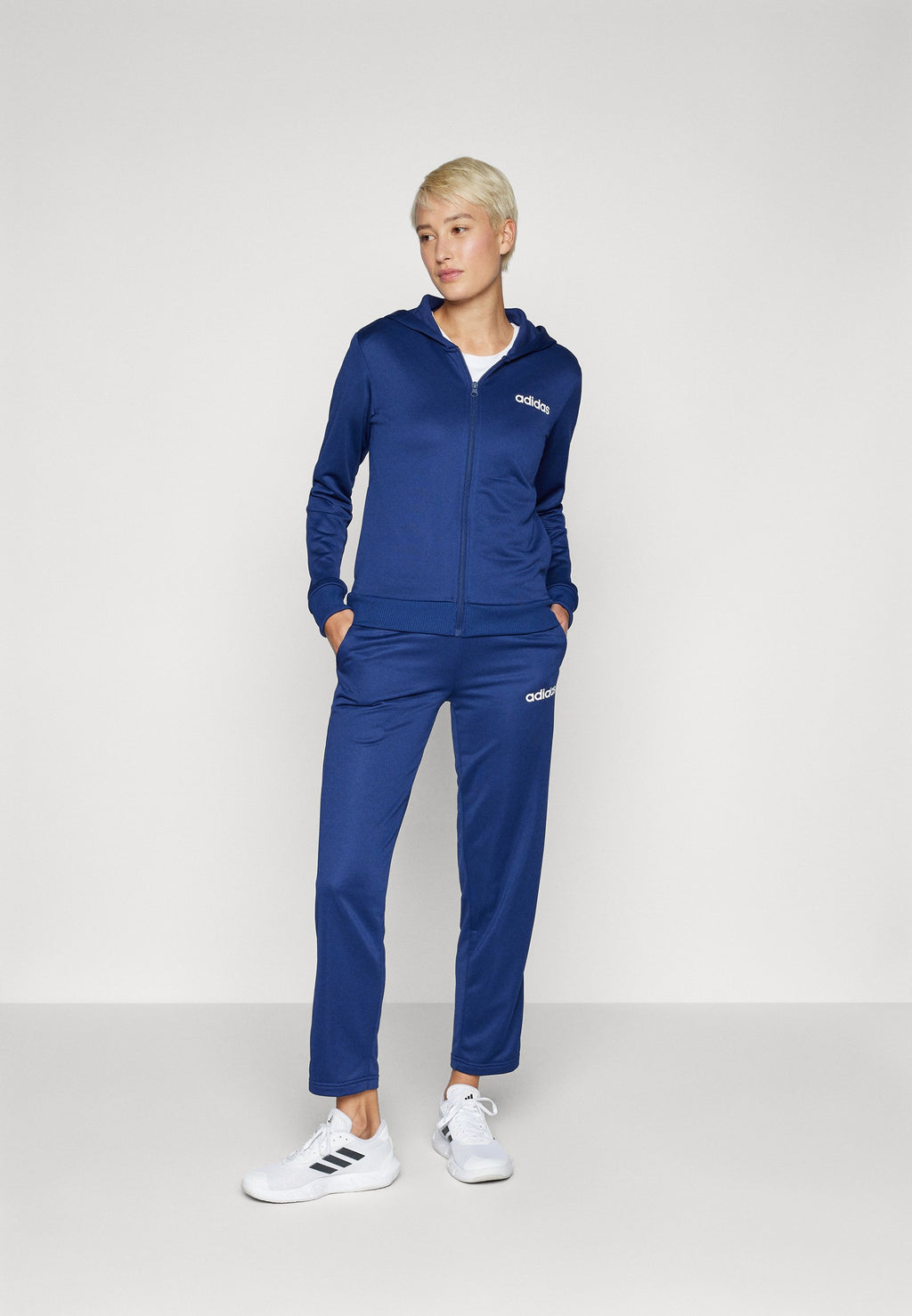 ESSENTIALS LINEAR - Tracksuit - dark blue