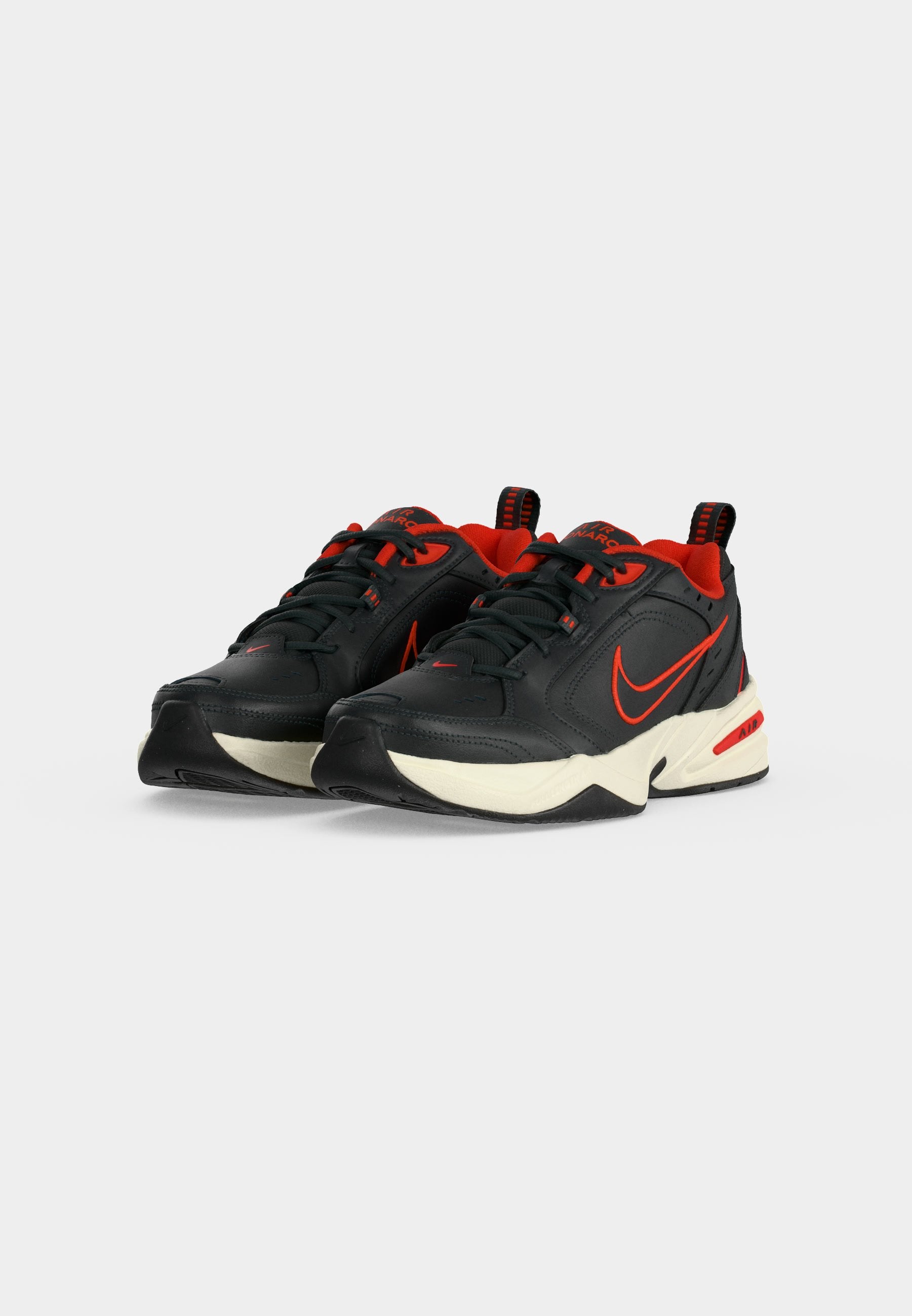 AIR MONARCH IV - Training shoe - dark smoke grey/black/picante red/pale ivory