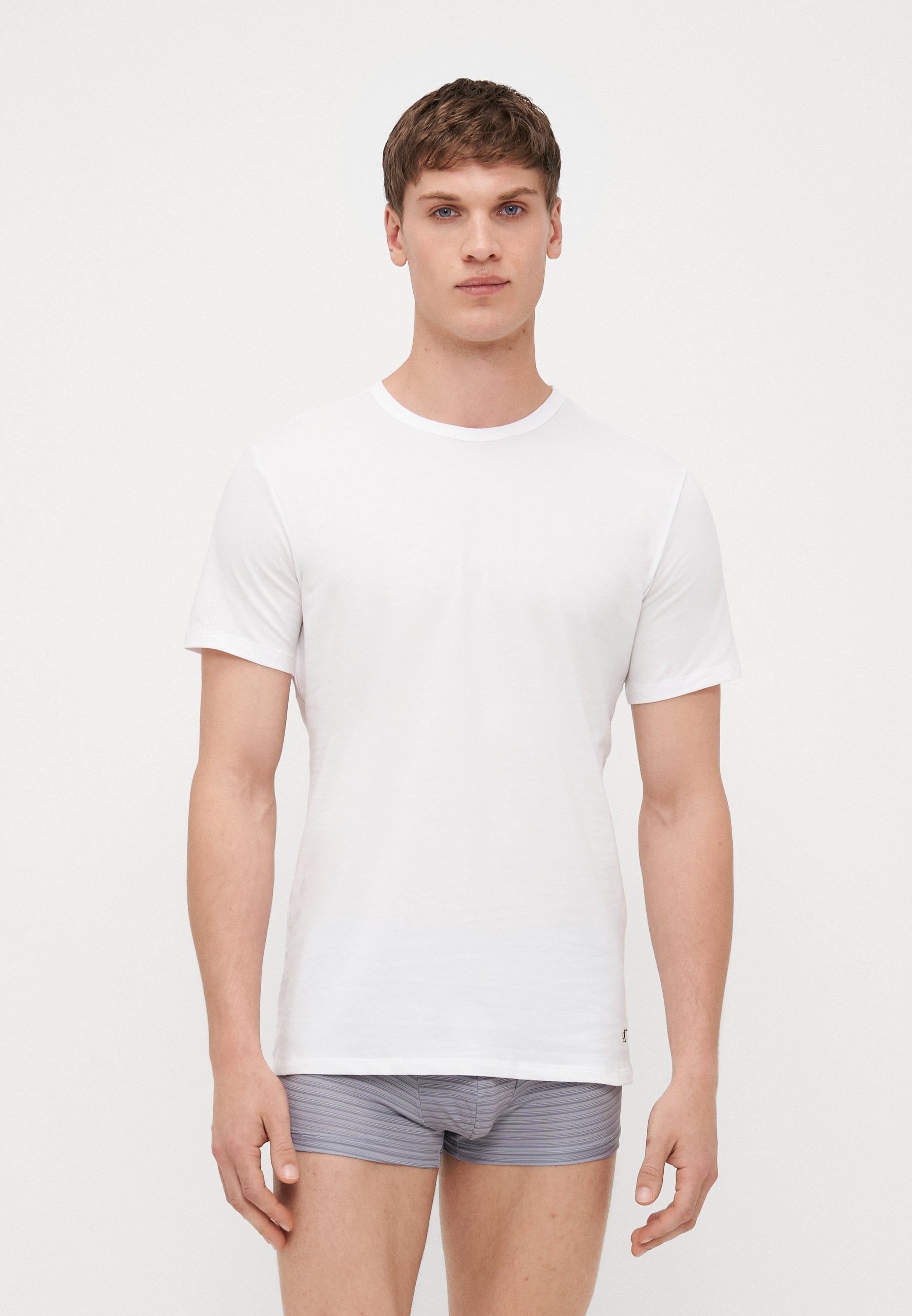 3 PACK T-SHIRTS COTTON MICRO STRETCH TEES - Undershirt - white