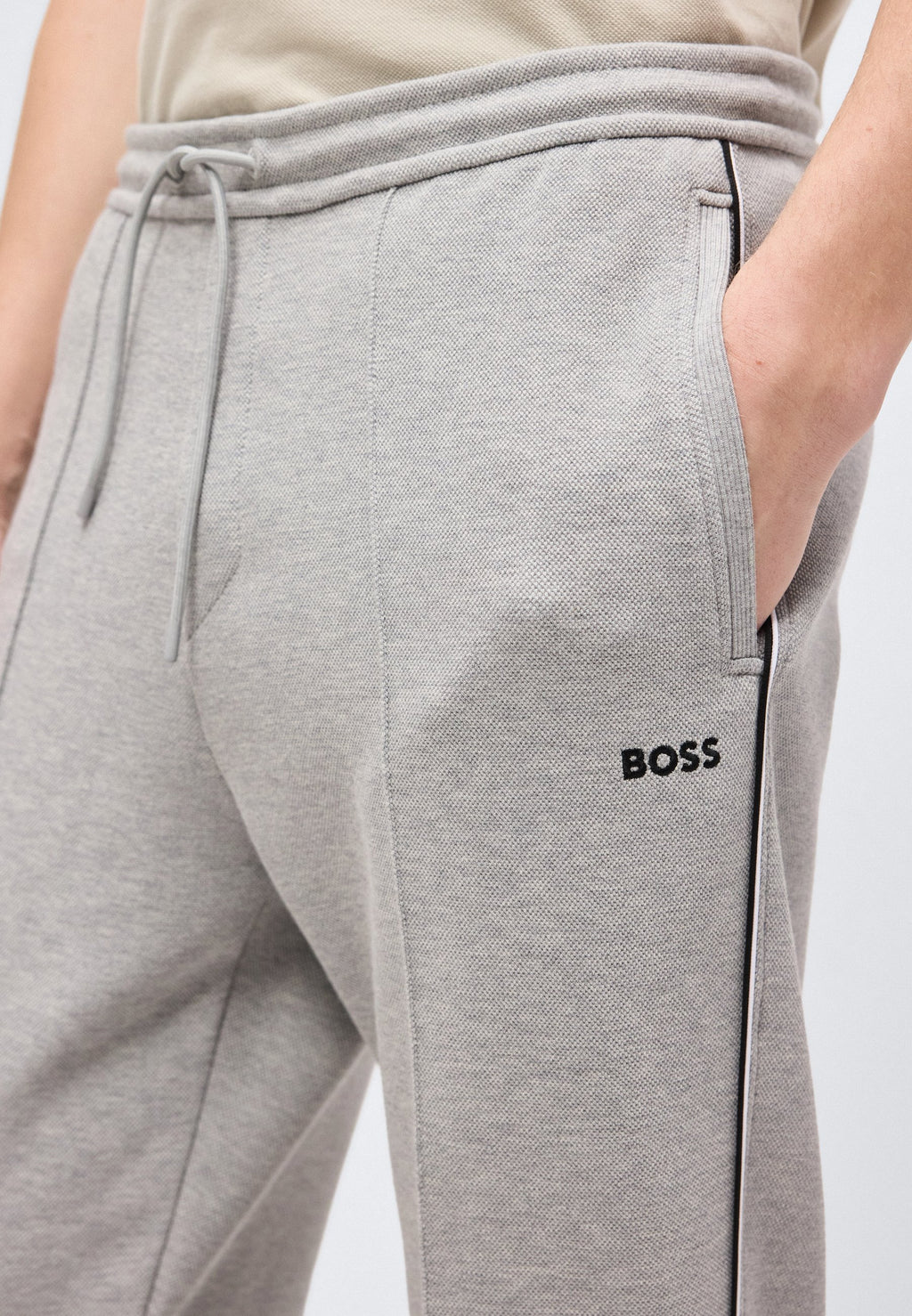JOIN HADIKO - Tracksuit bottoms - silver-coloured