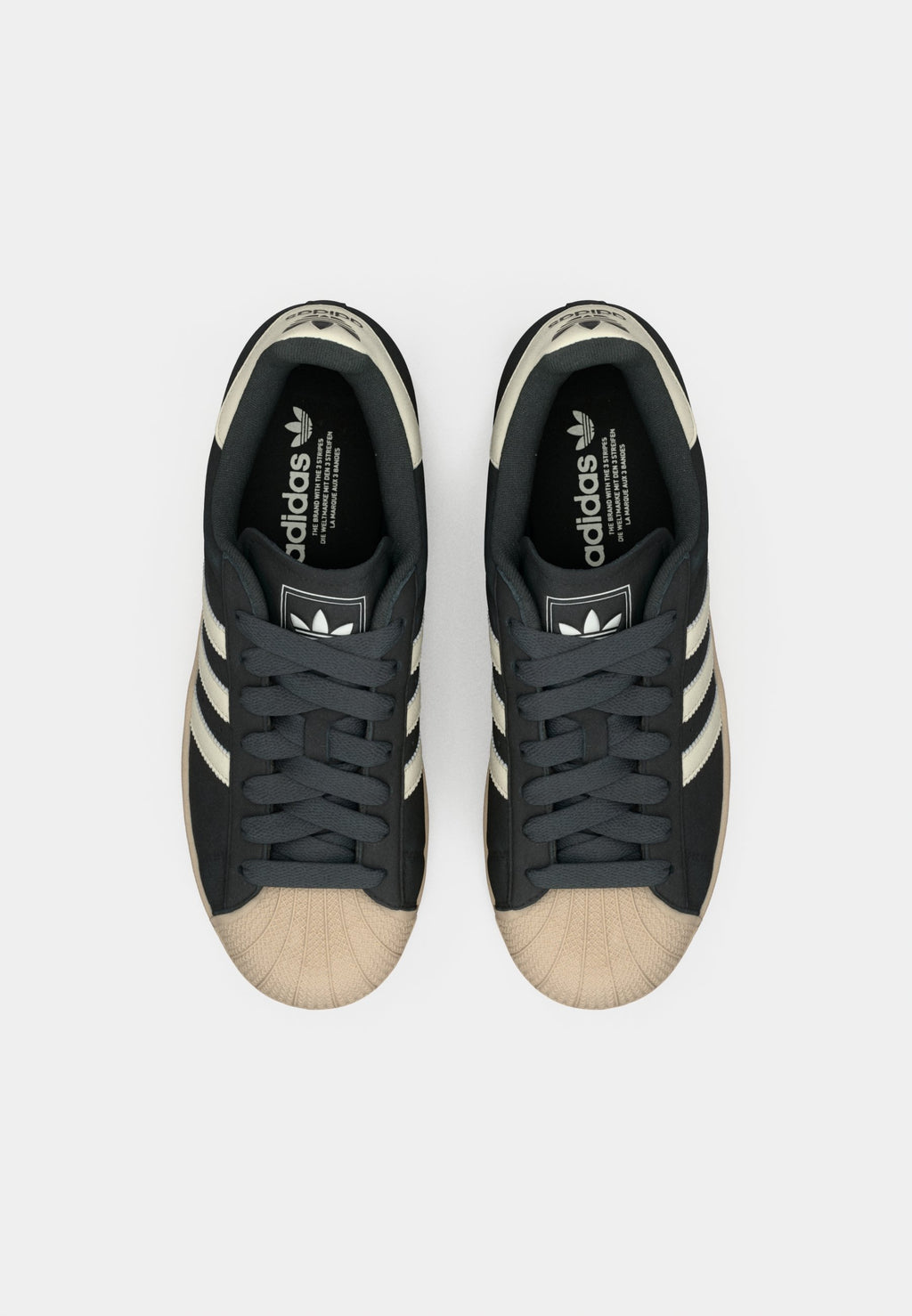 SUPERSTAR II UNISEX - Trainers - core black/off white/stone khaki