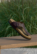 RAMSES NARROW - T-bar sandals - roast
