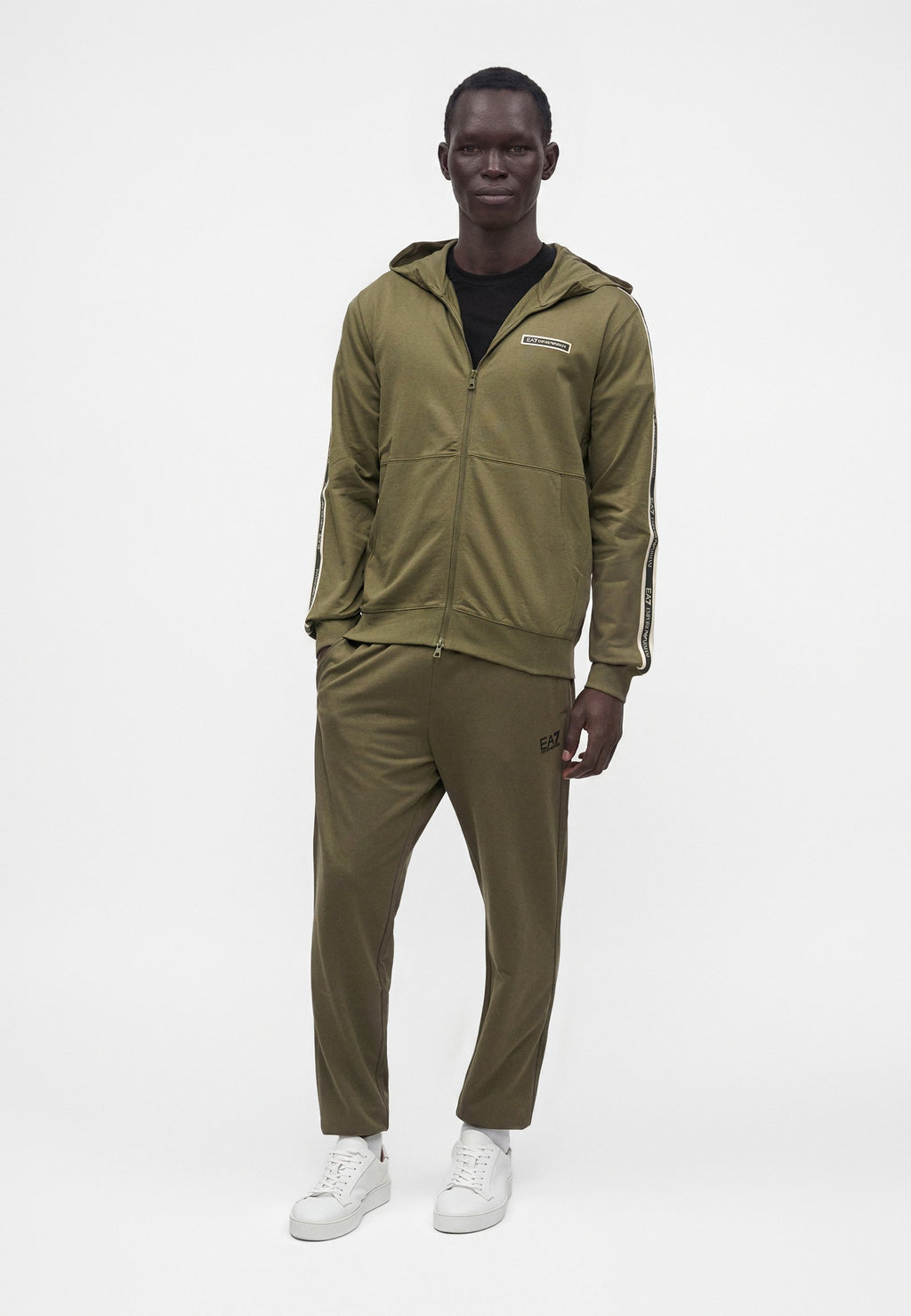 TRAIN LOGO SERIES HOODIE TAPE - Zip-up sweatshirt - kalamata