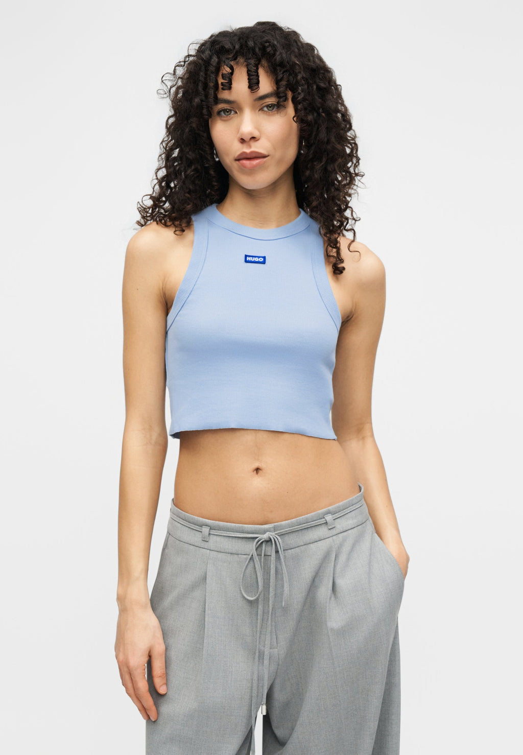 BABY TANK - Top - open blue
