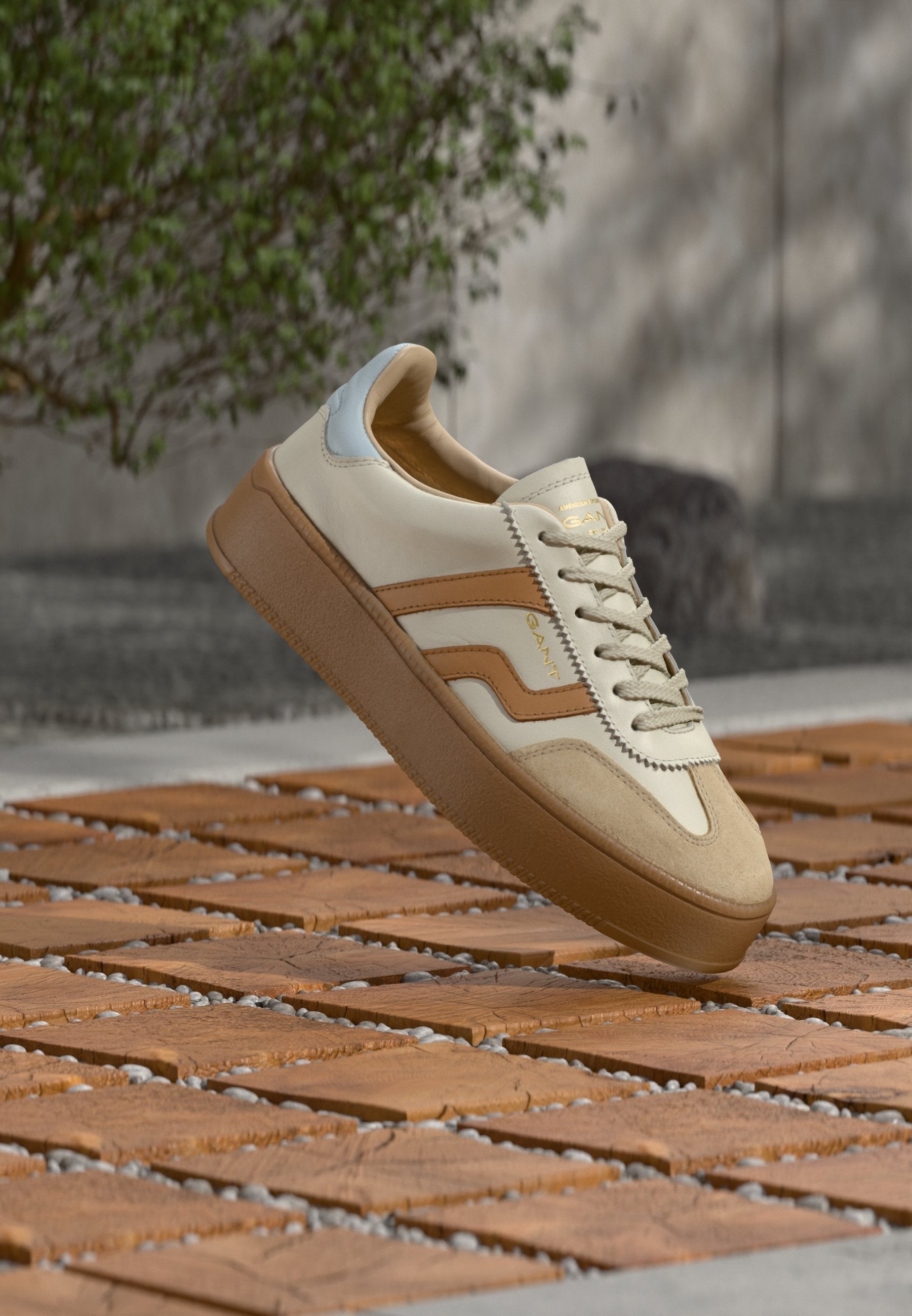 CUZMANI - Trainers - off white/light blue