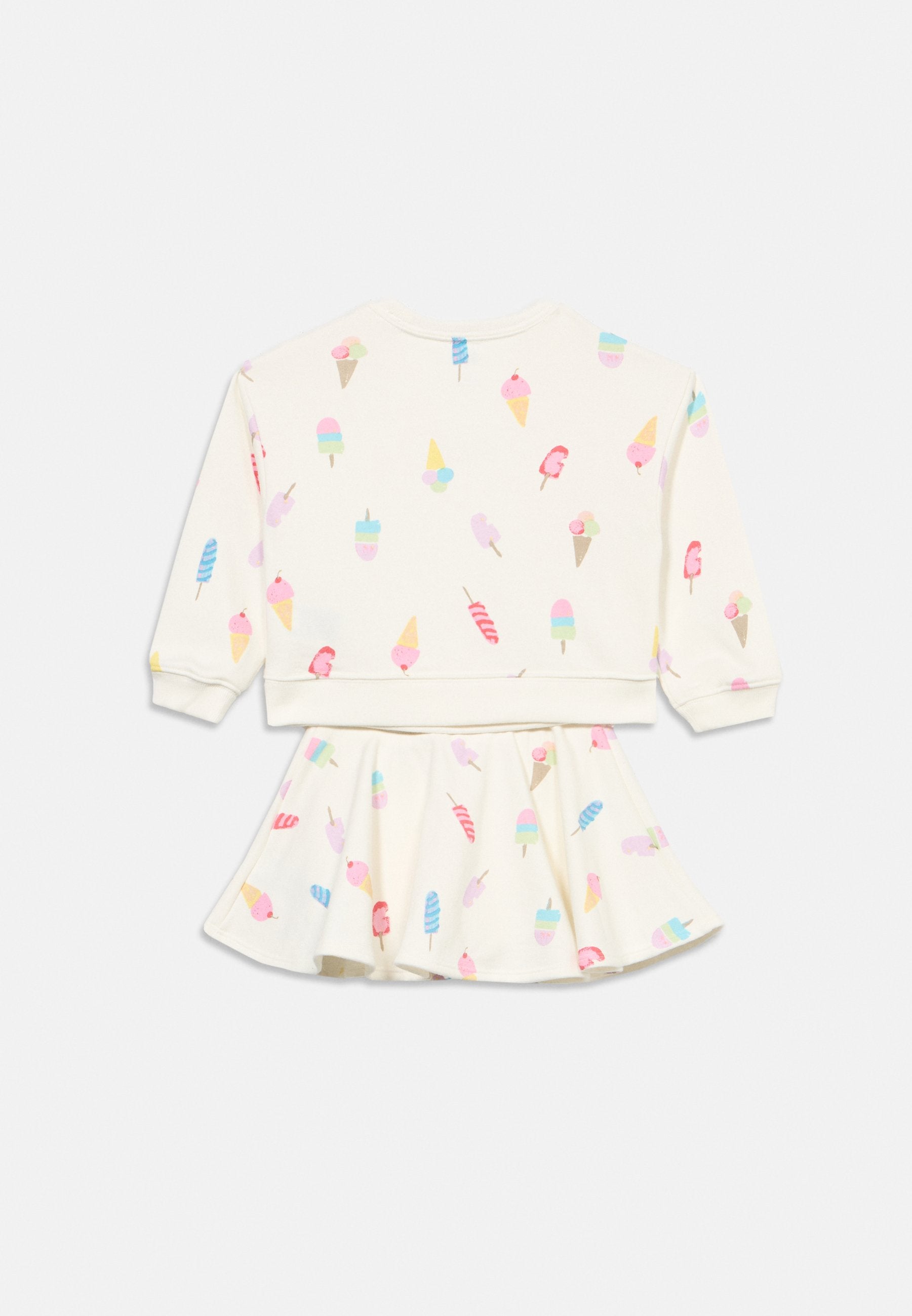 BOXY CREW SET - A-line skirt - new off white