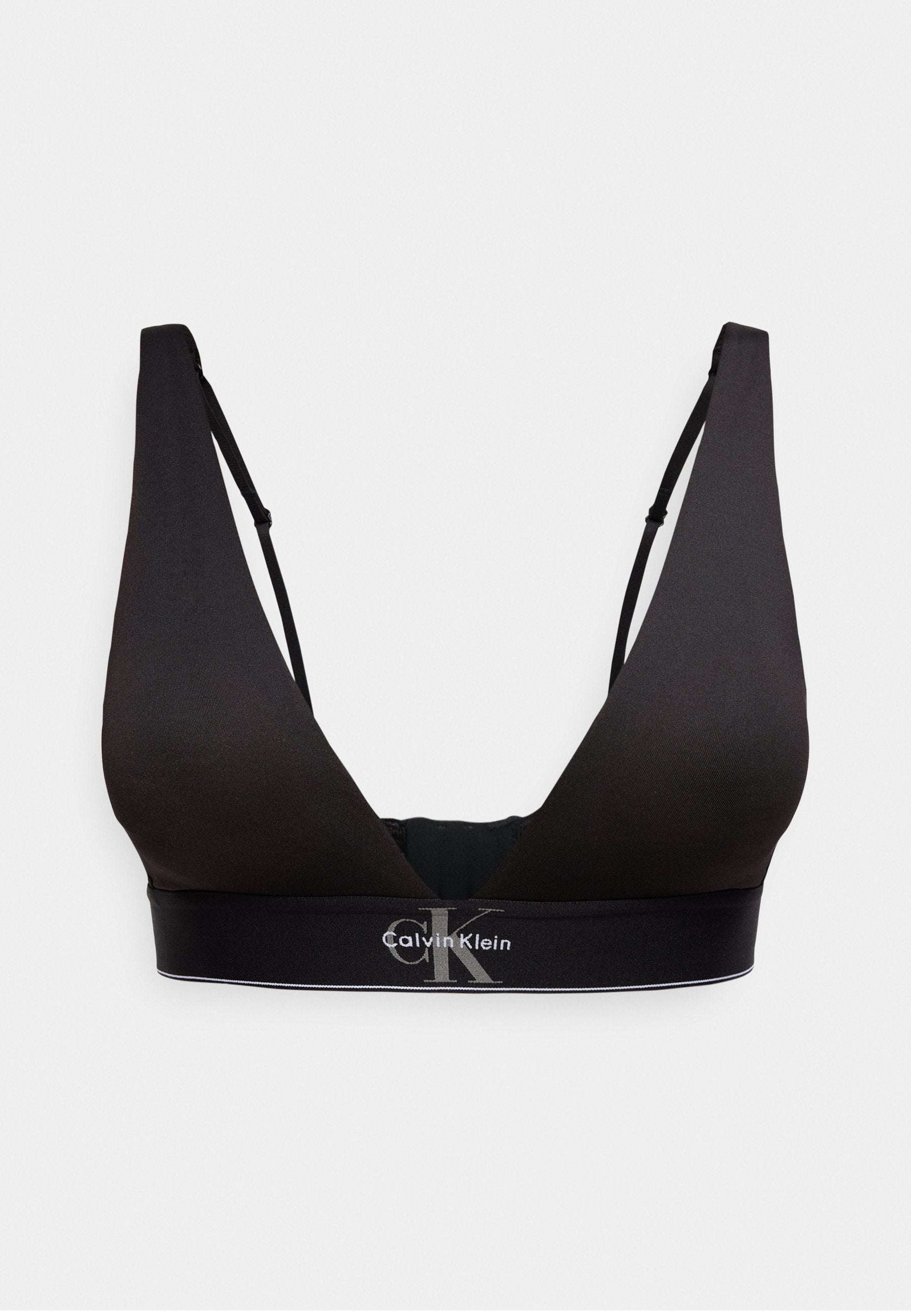 LIGHTLY LINED TRIANGLE - CK GRAPHIC - Triangle bra - black