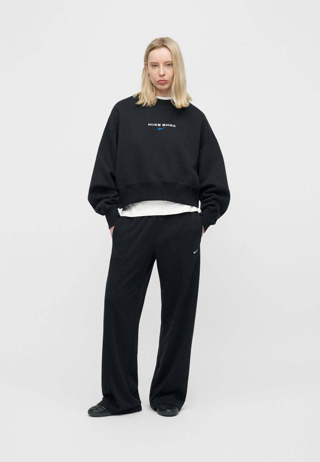 SHOX CREW - Sweatshirt - black