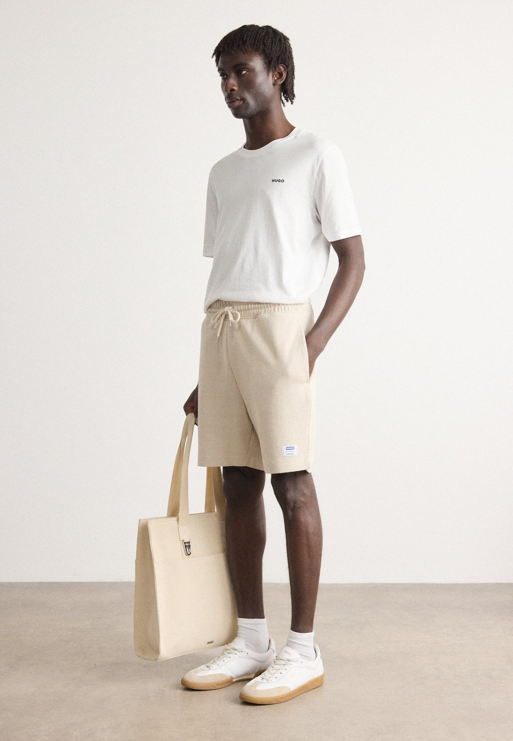 NUWAFFLO - Tracksuit bottoms - open white