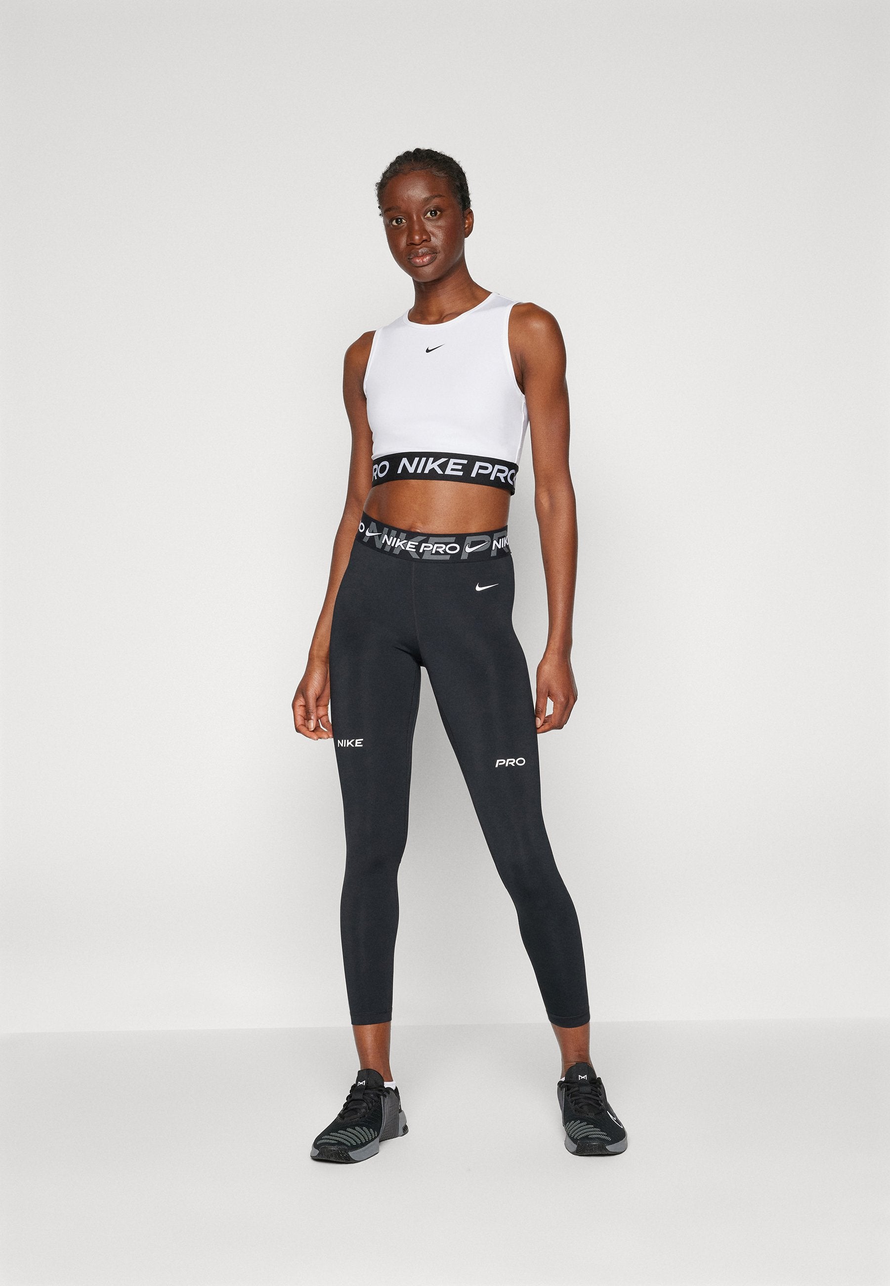365 CROP TANK - Top - white black