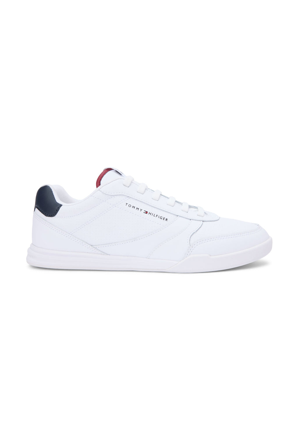 CONTRAST HEEL TRAINERS WITH LEATHER - Trainers - white