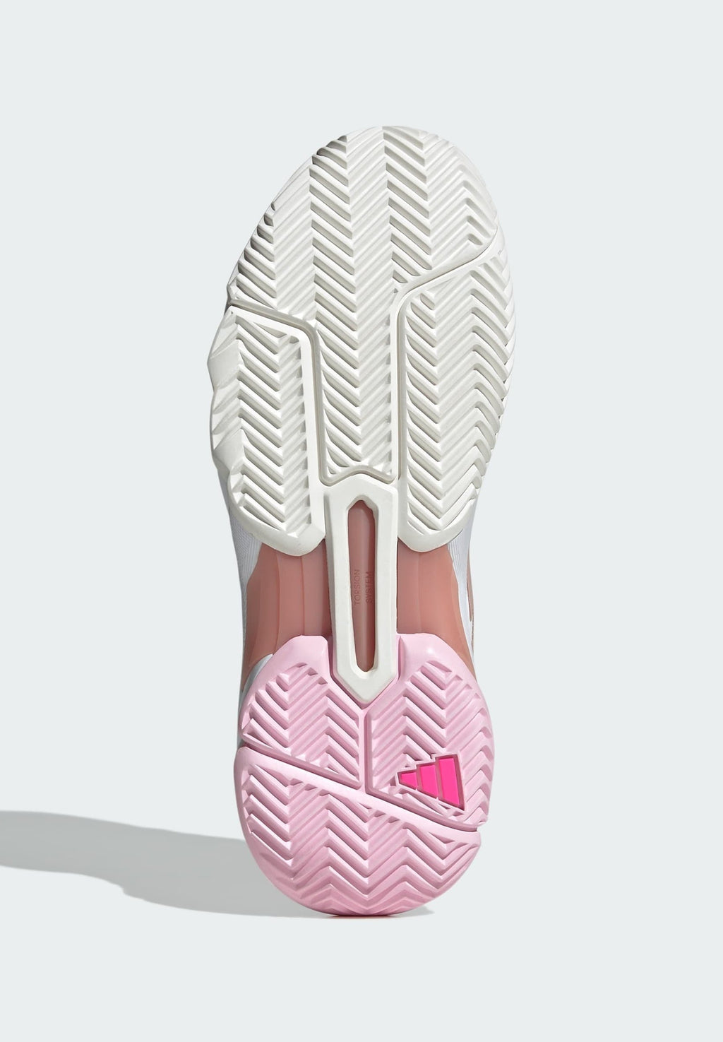 COURTJAM CONTROL 3 - Multicourt tennis shoes - cloud white   silver metallic   lucid pink