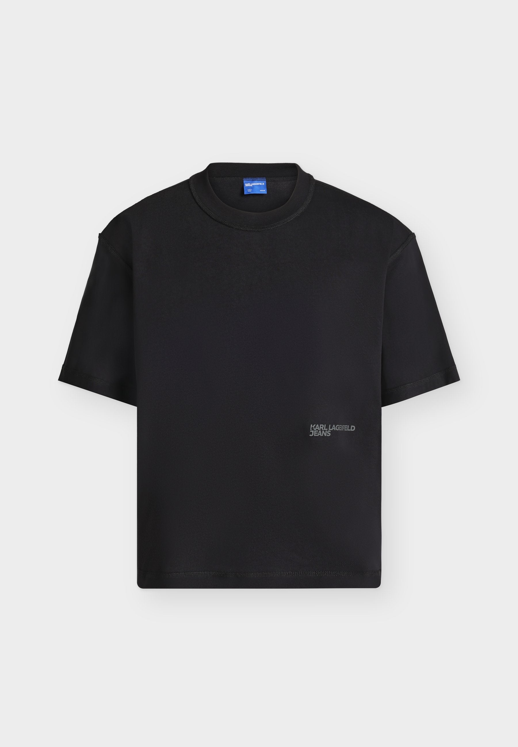 INSIDE OUT BOXY  - Basic T-shirt - black