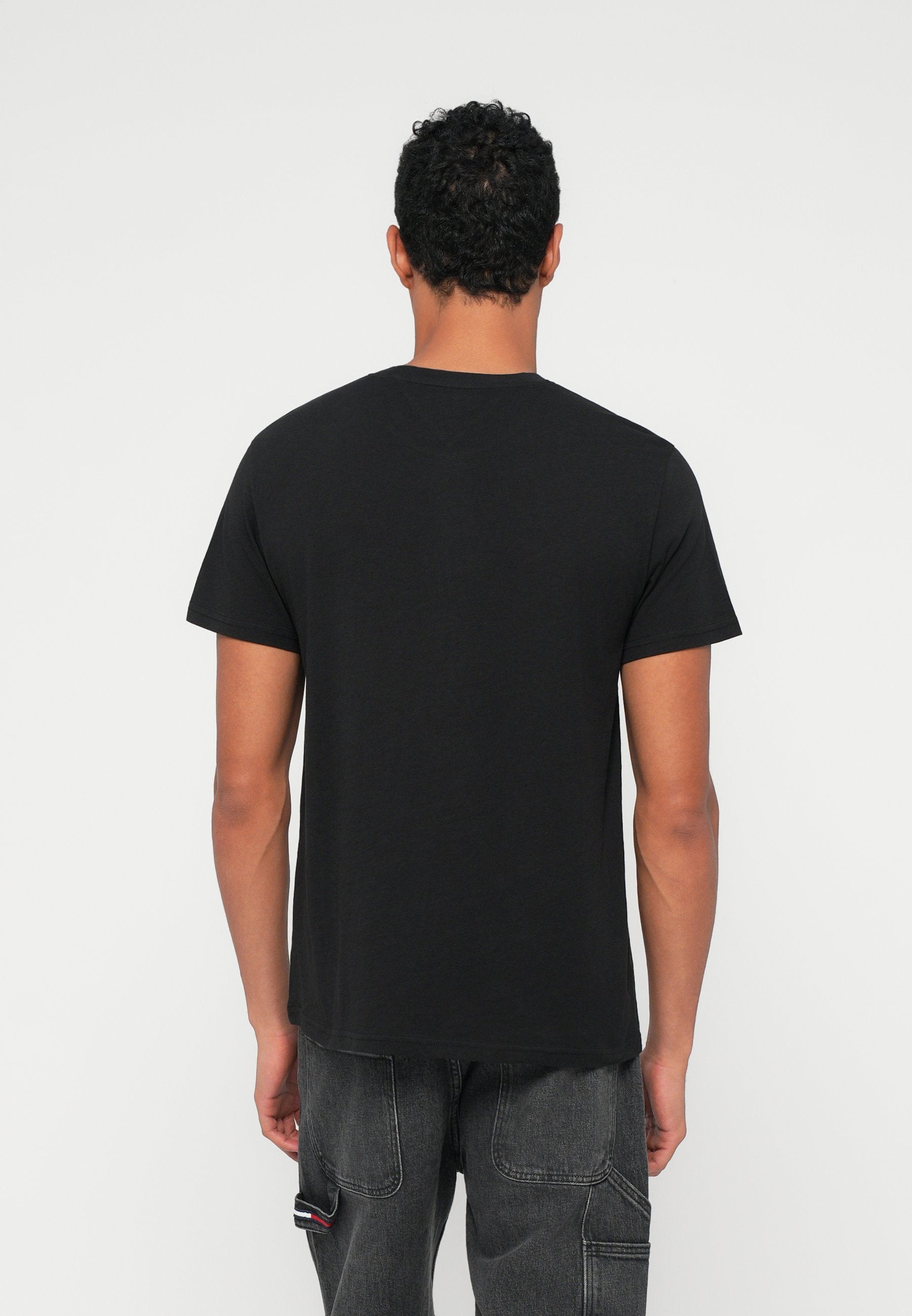2-PACK LINEAR LOGO SLIM JERSEY T-SHIRTS - Basic T-shirt - ecru/black