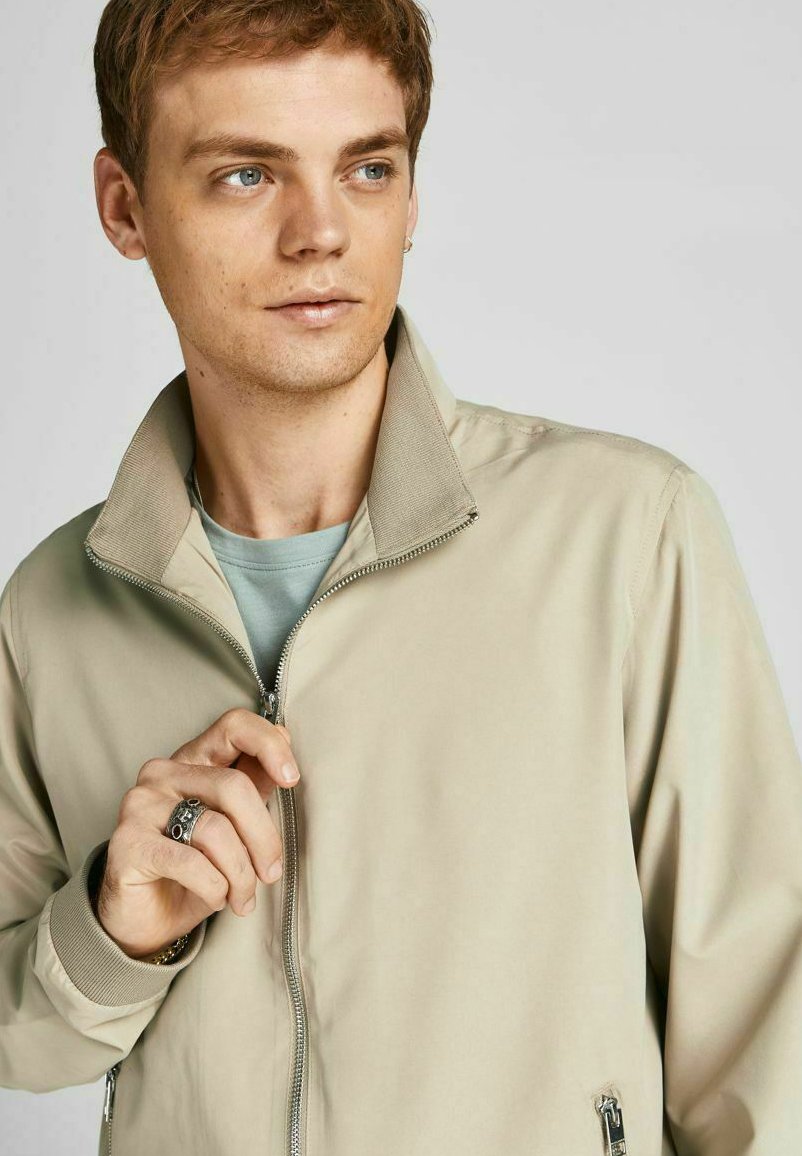 JJERUSH HARRINGTON - Bomber Jacket - beige