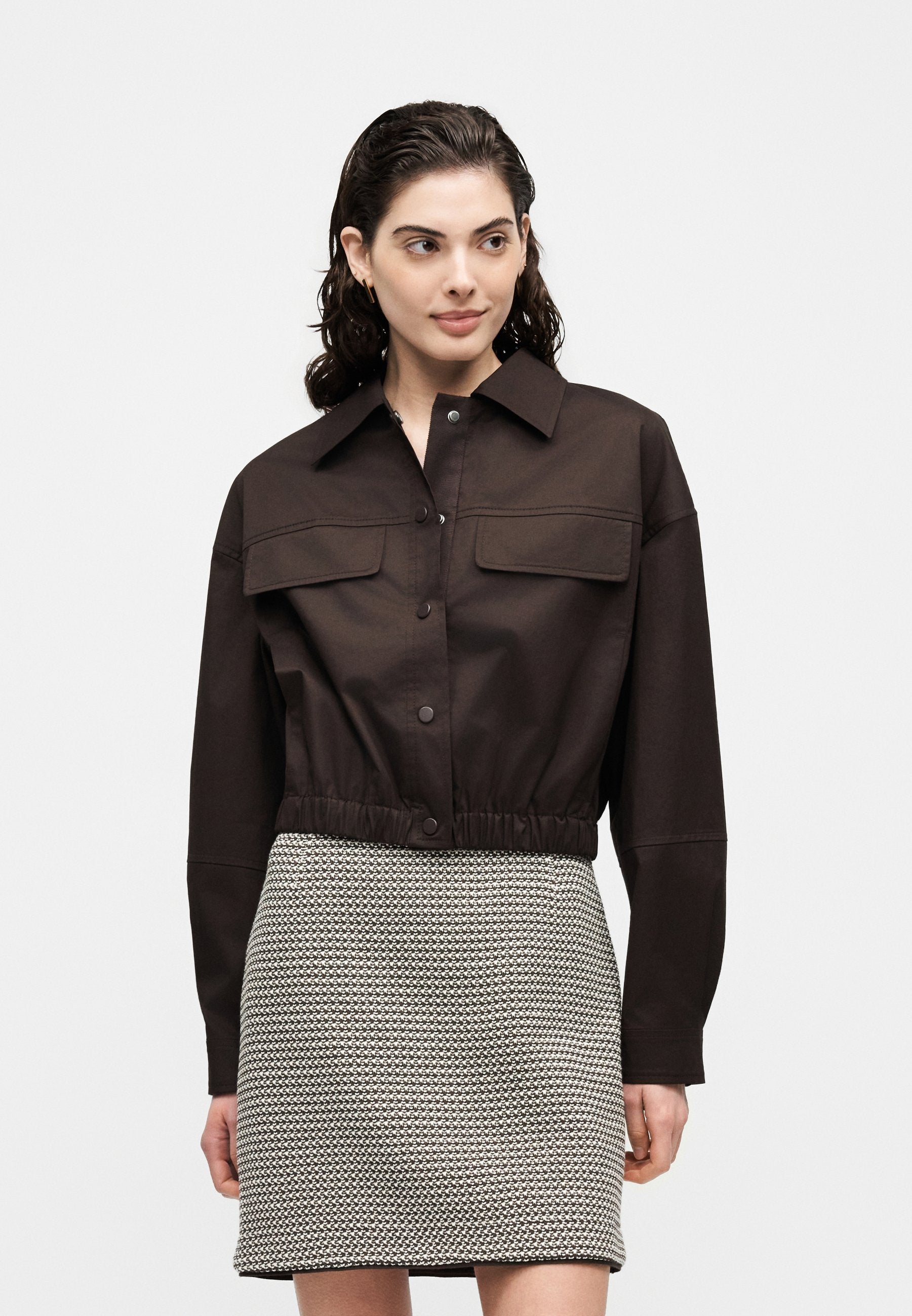 JUSOLA - Summer jacket - dark brown