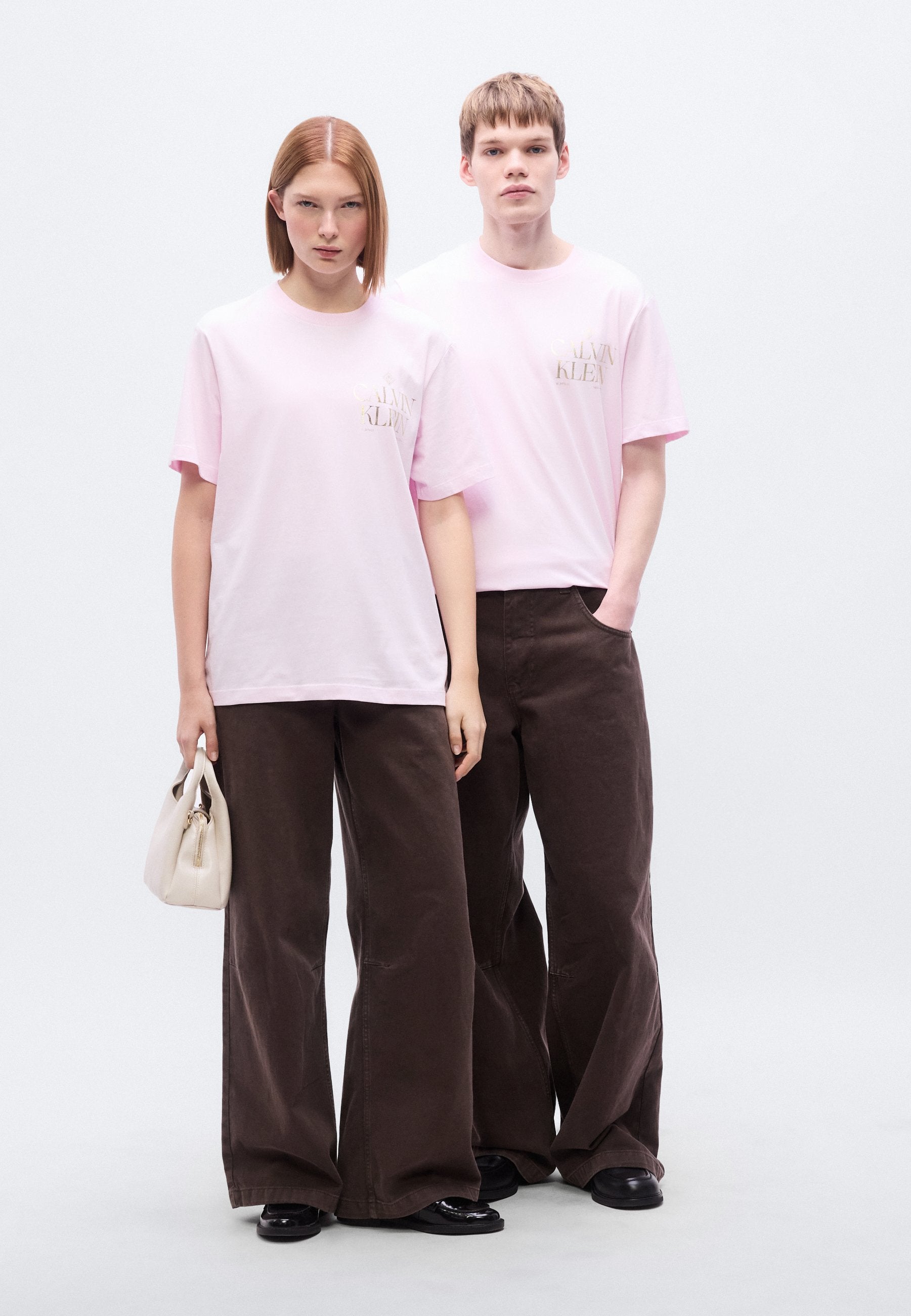 20S ROSES GRAPHIC TEE UNISEX - Print T-shirt - pearly pink