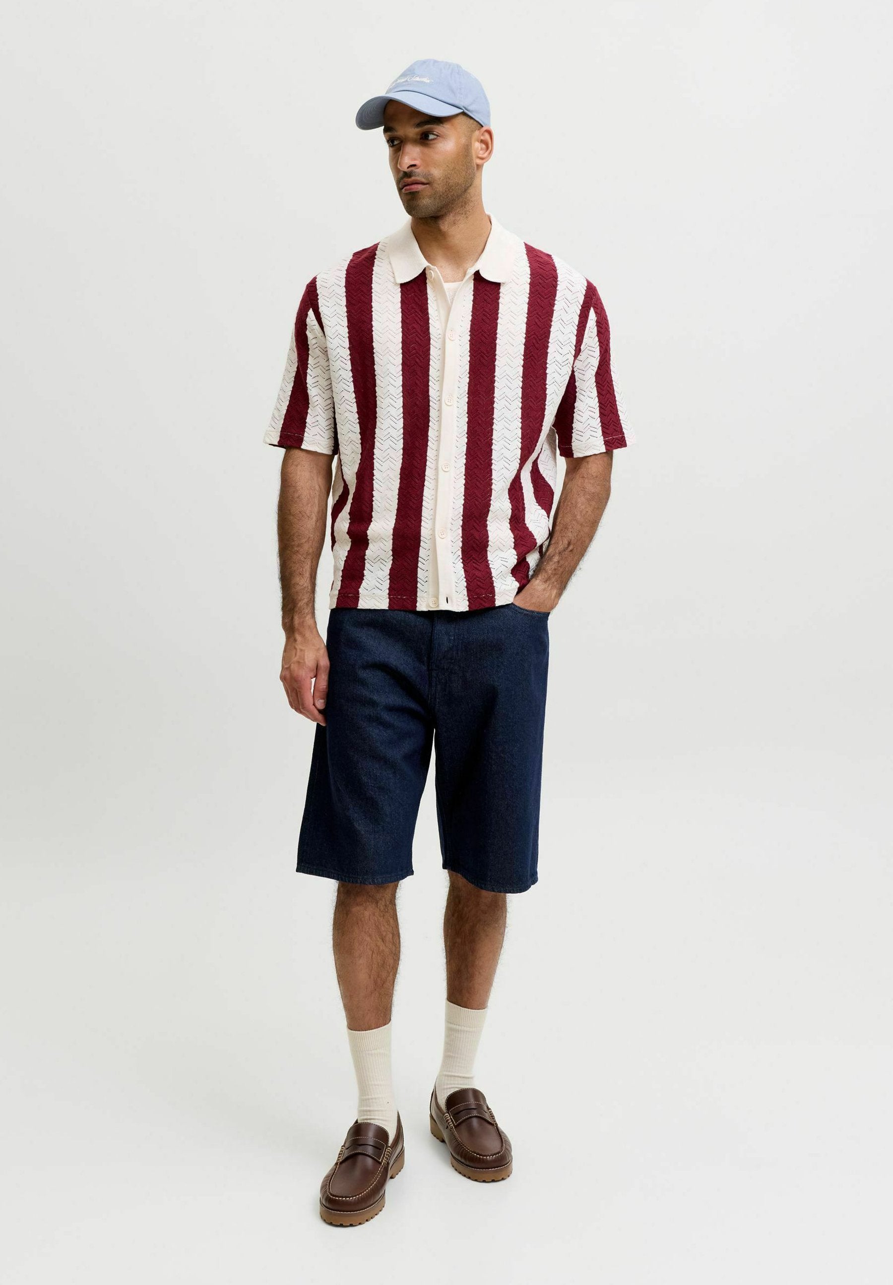 BAGGY FIT SHORTS COMFORT FIT BAGGY FIT SHORTS - Denim shorts - blue denim