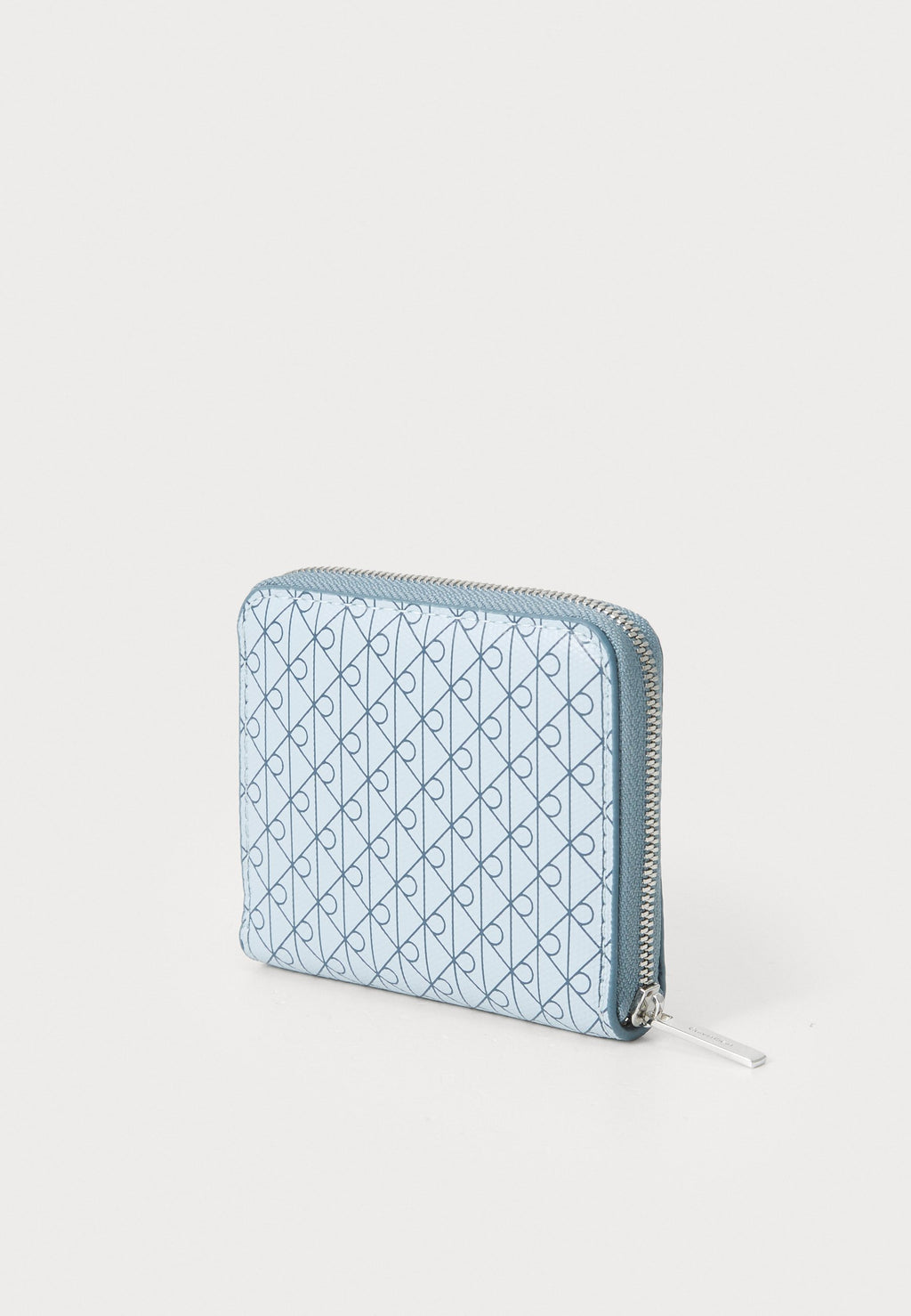 PORTEFEUILLE ZIPPÉ EMBLEM SQUARE - Bleu très pâle