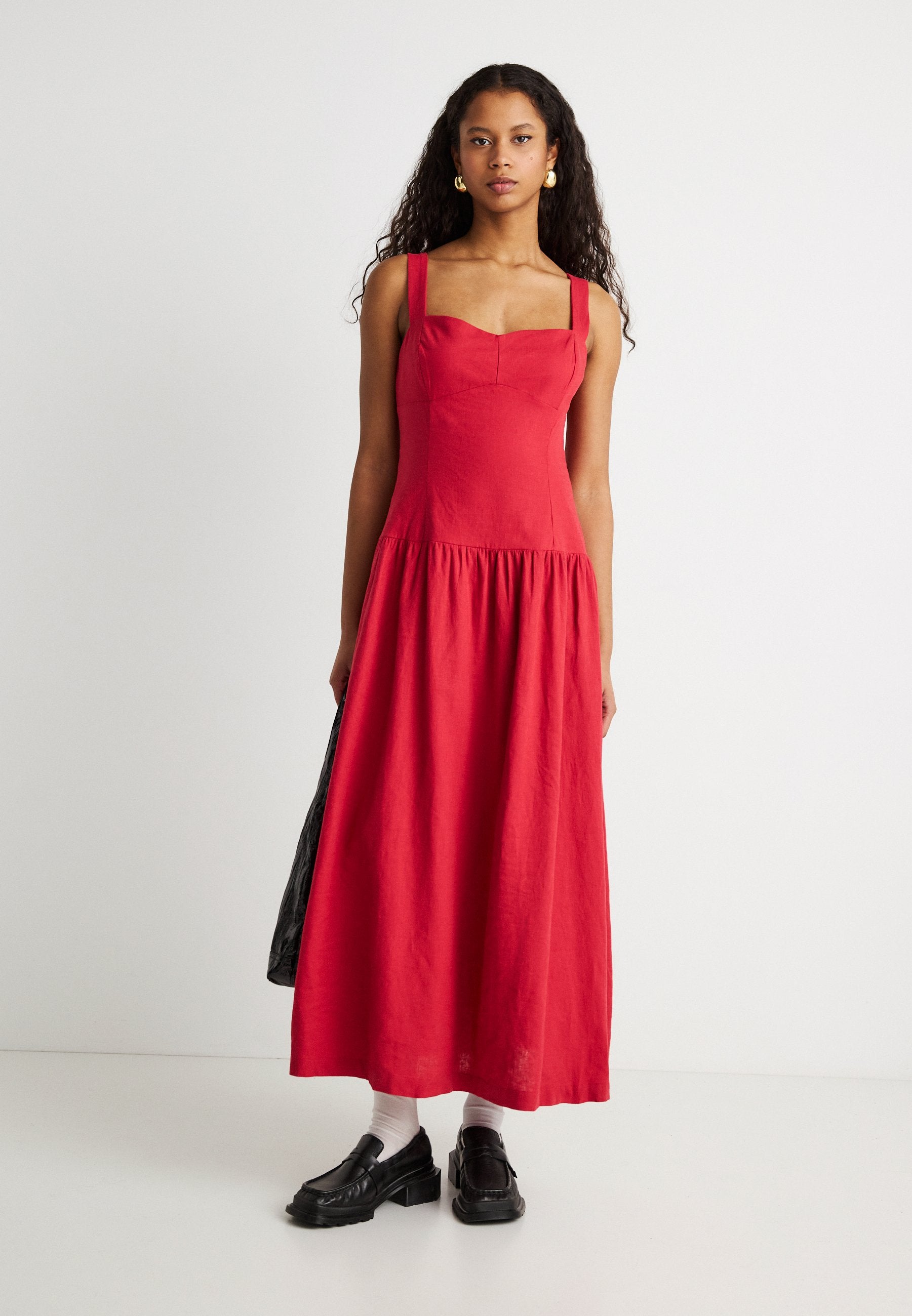 DROPWAIST BODICE DRESS - Maxi dress - chakra red