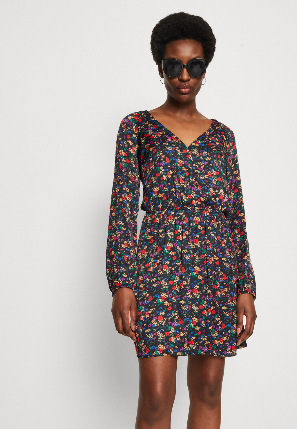 WRAP MINI DRESS - Day dress - celebration floral