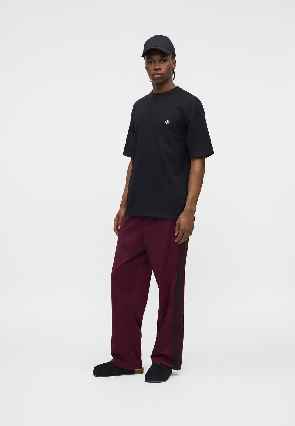 ADIBREAK UNISEX - Tracksuit bottoms - maroon