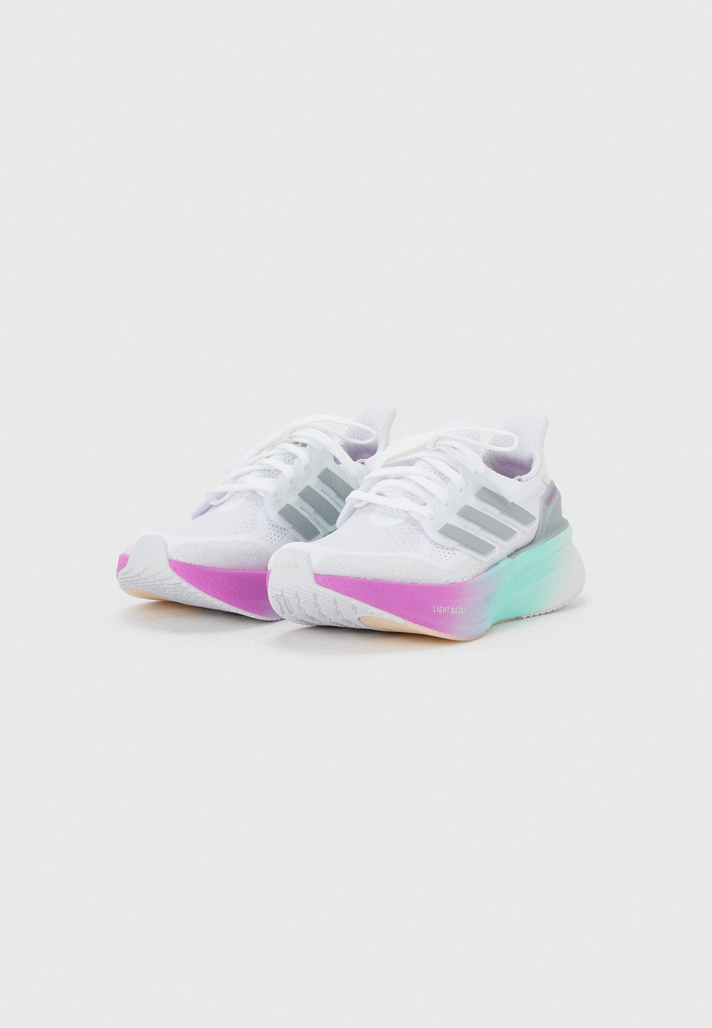 ULTRABOOST 5 W - Road running shoes - cloud white/halo silver-coloured/purple burst