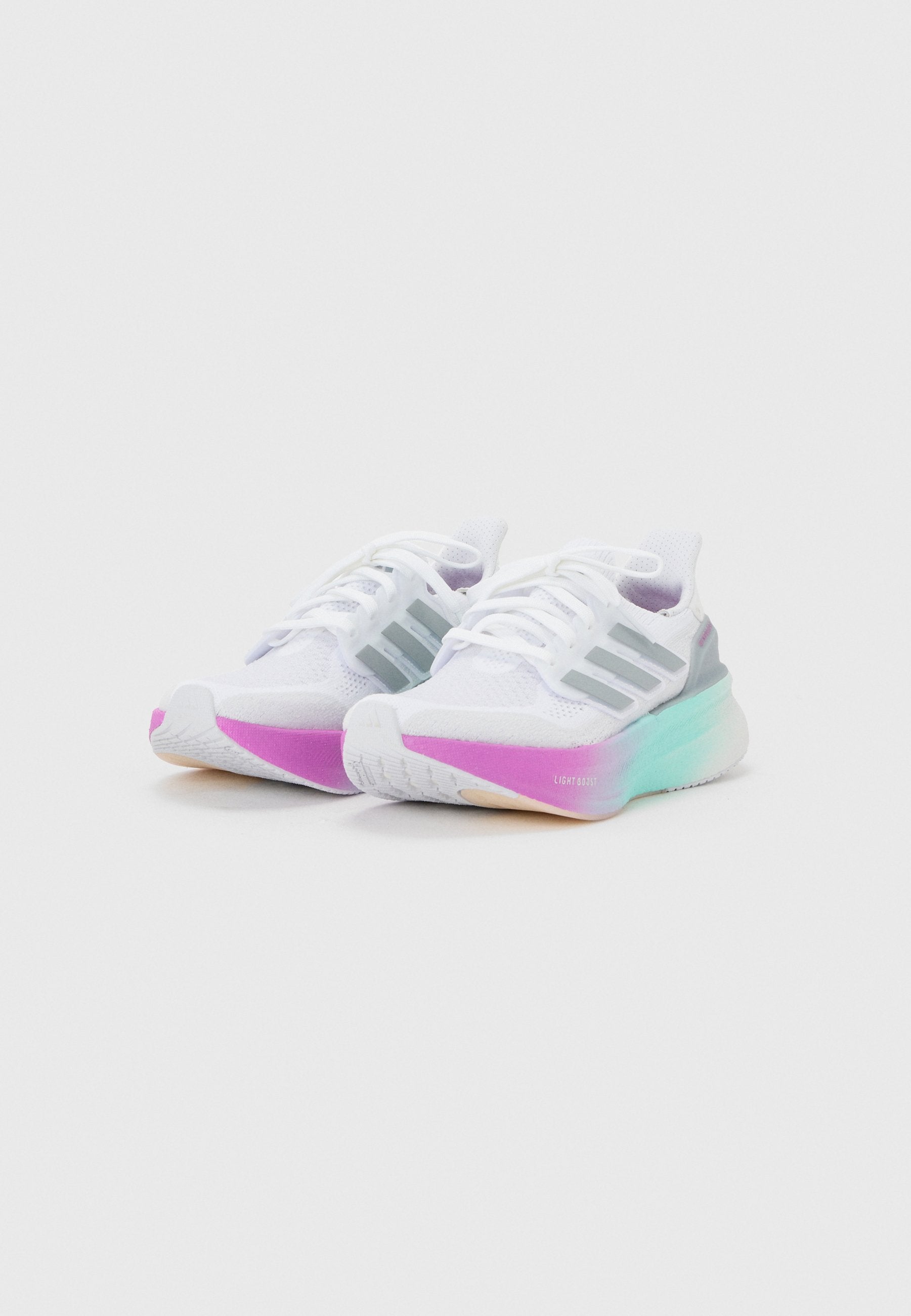 ULTRABOOST 5 W - Road running shoes - cloud white/halo silver-coloured/purple burst